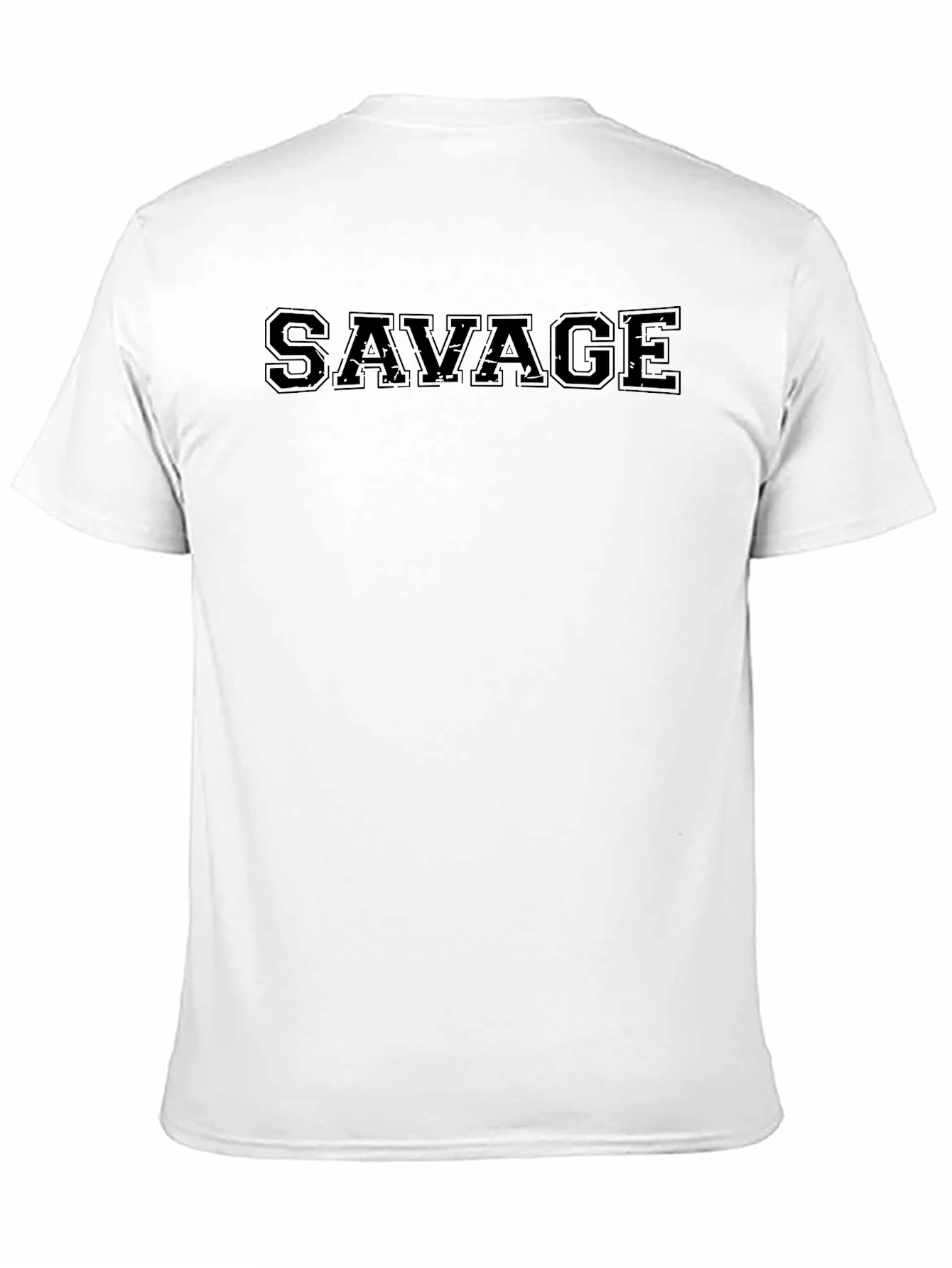Savage Graphic Print Mens Black T-Shirt