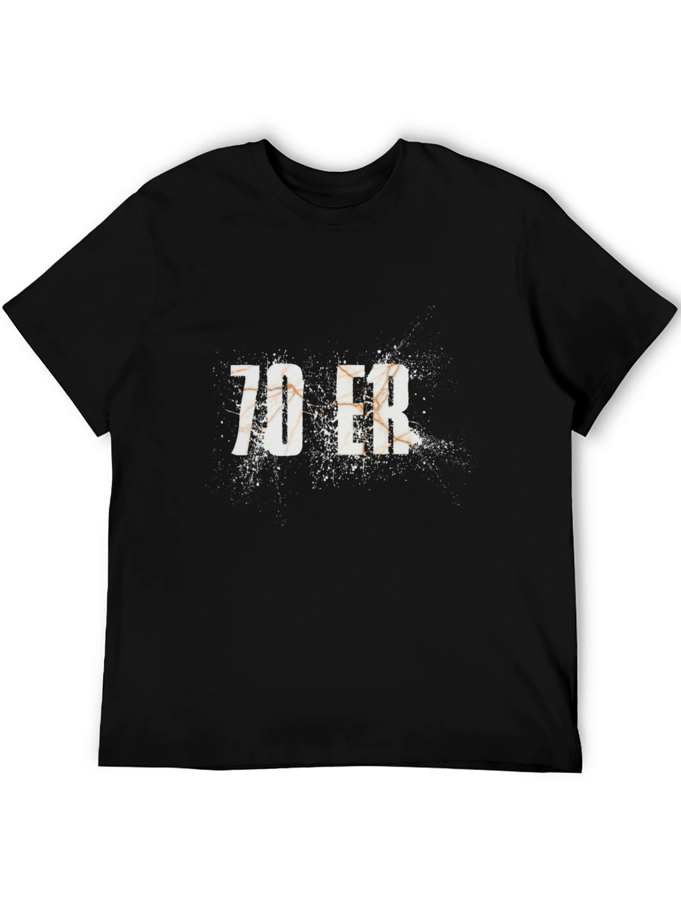 70 ER Graphic T-Shirt - Distressed Design