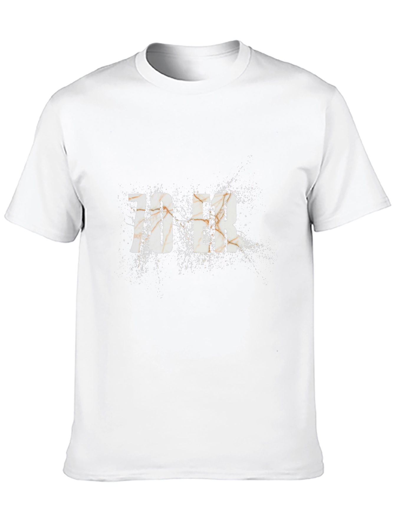 70 ER Graphic T-Shirt - Distressed Design