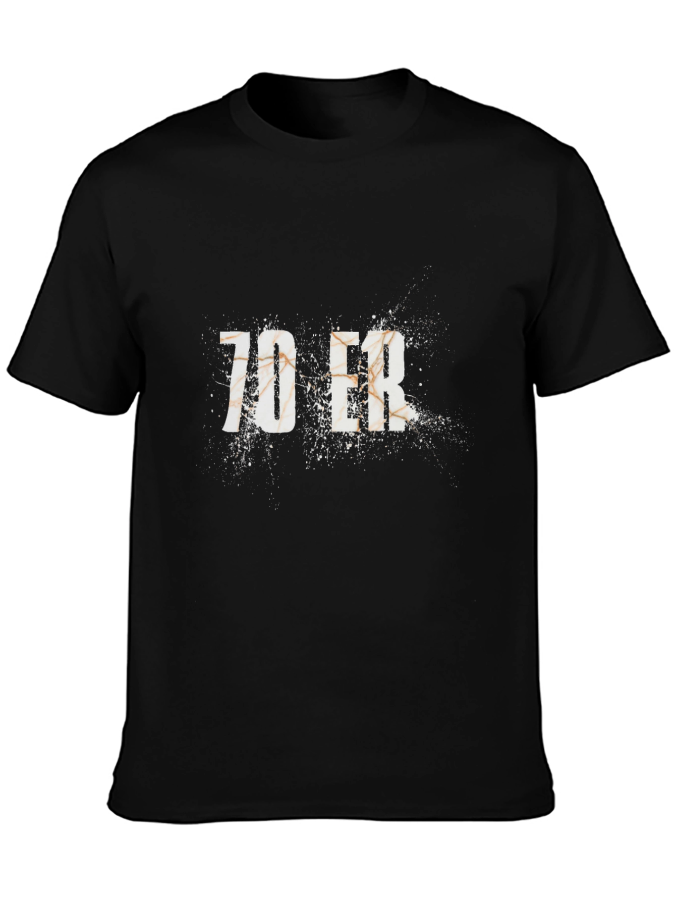 70 ER Graphic T-Shirt - Distressed Design
