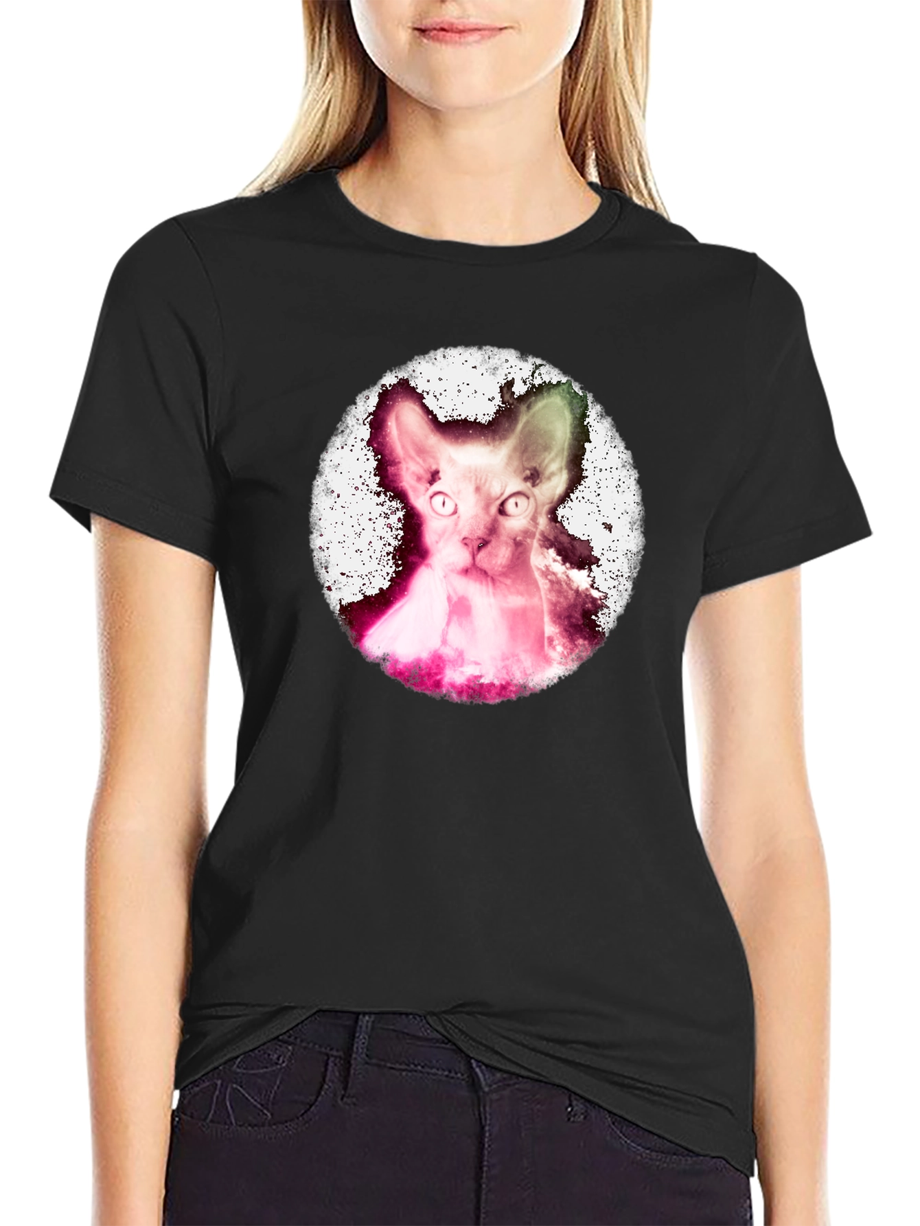 Sphynx Cat Graphic Tee - Unique Design