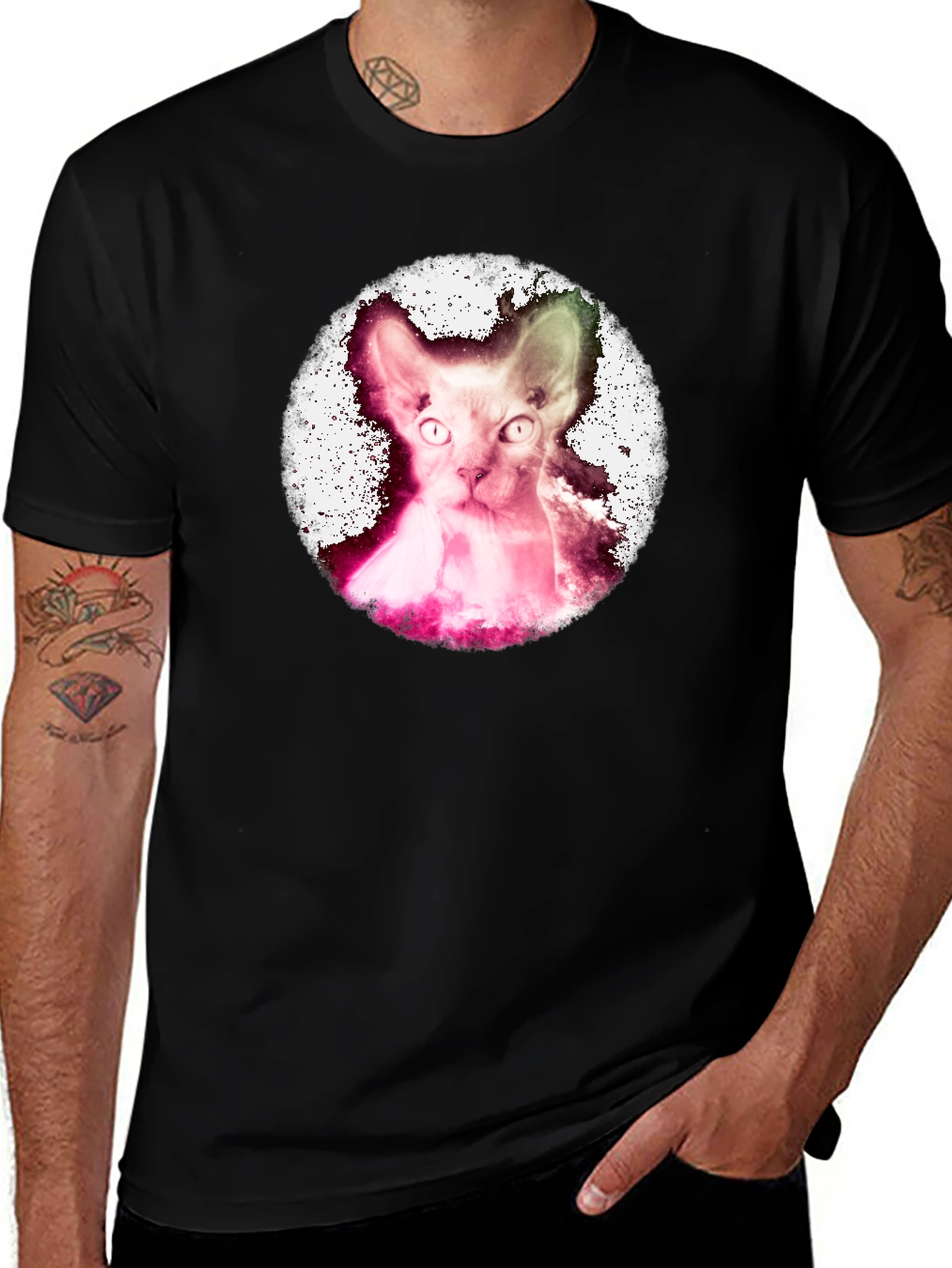 Sphynx Cat Graphic Tee - Unique Design