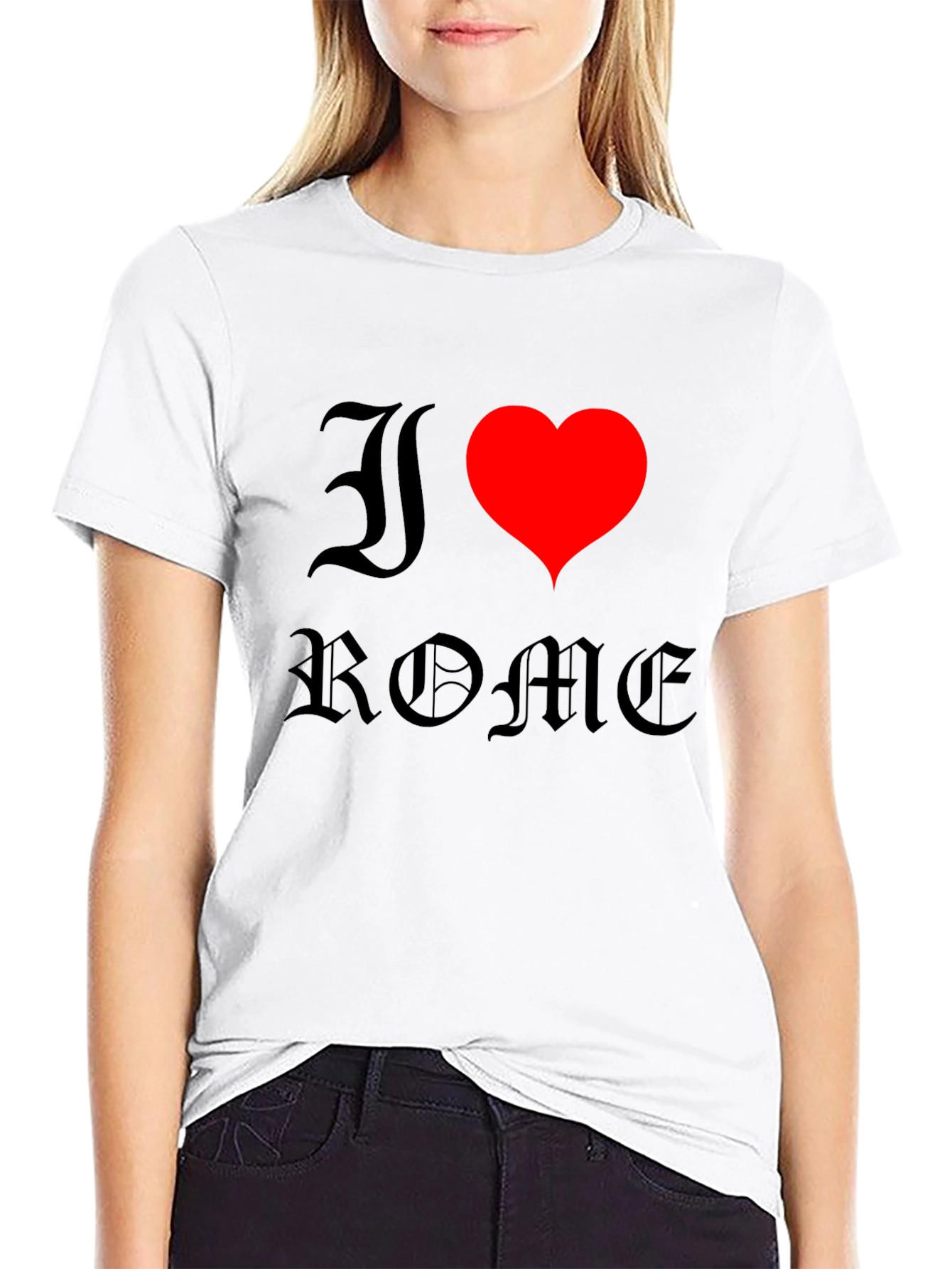 I Heart Rome Black T-Shirt
