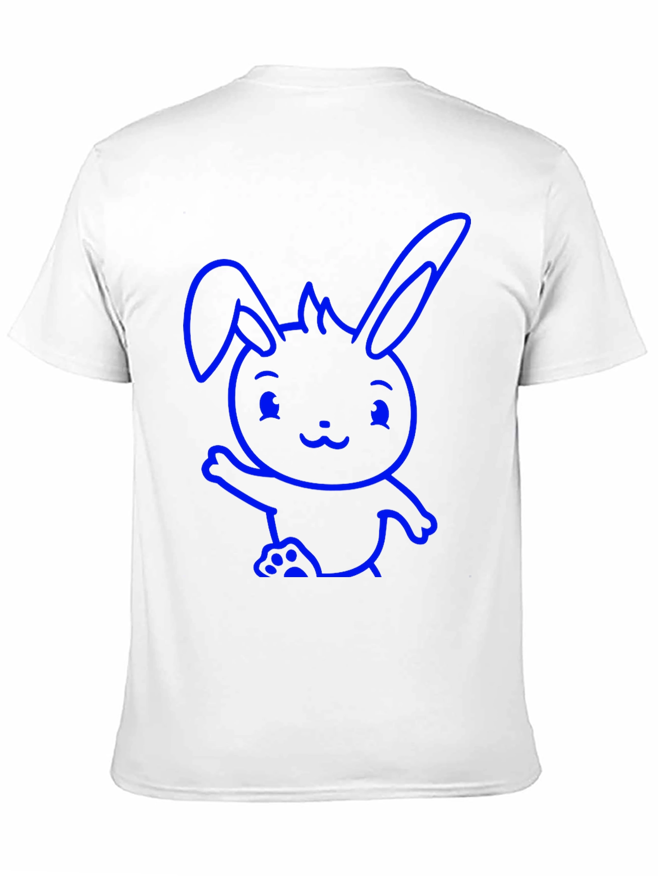 Cute Bunny Graphic Black T-Shirt