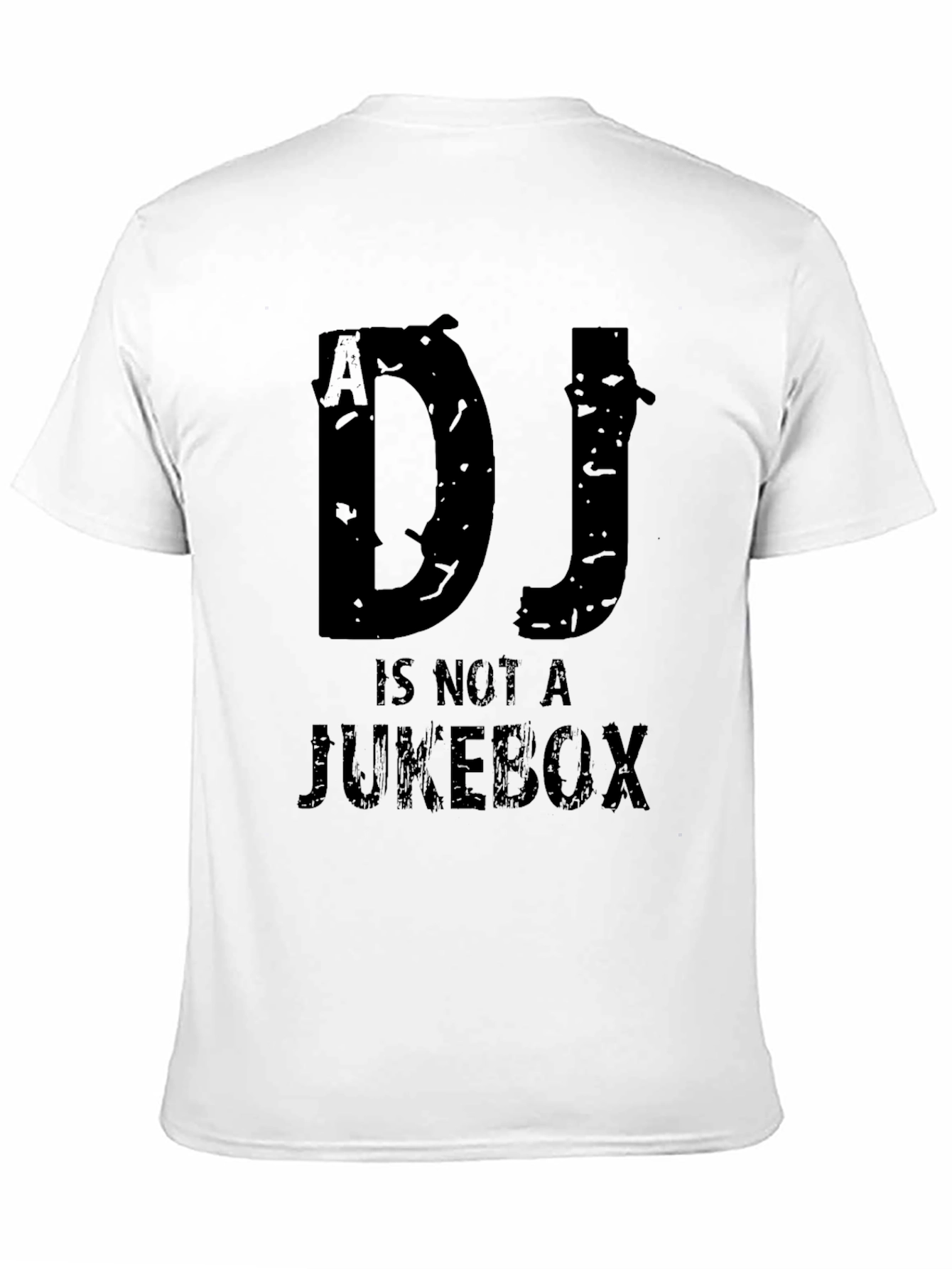 DJ Is Not A Jukebox Black Graphic T-Shirt
