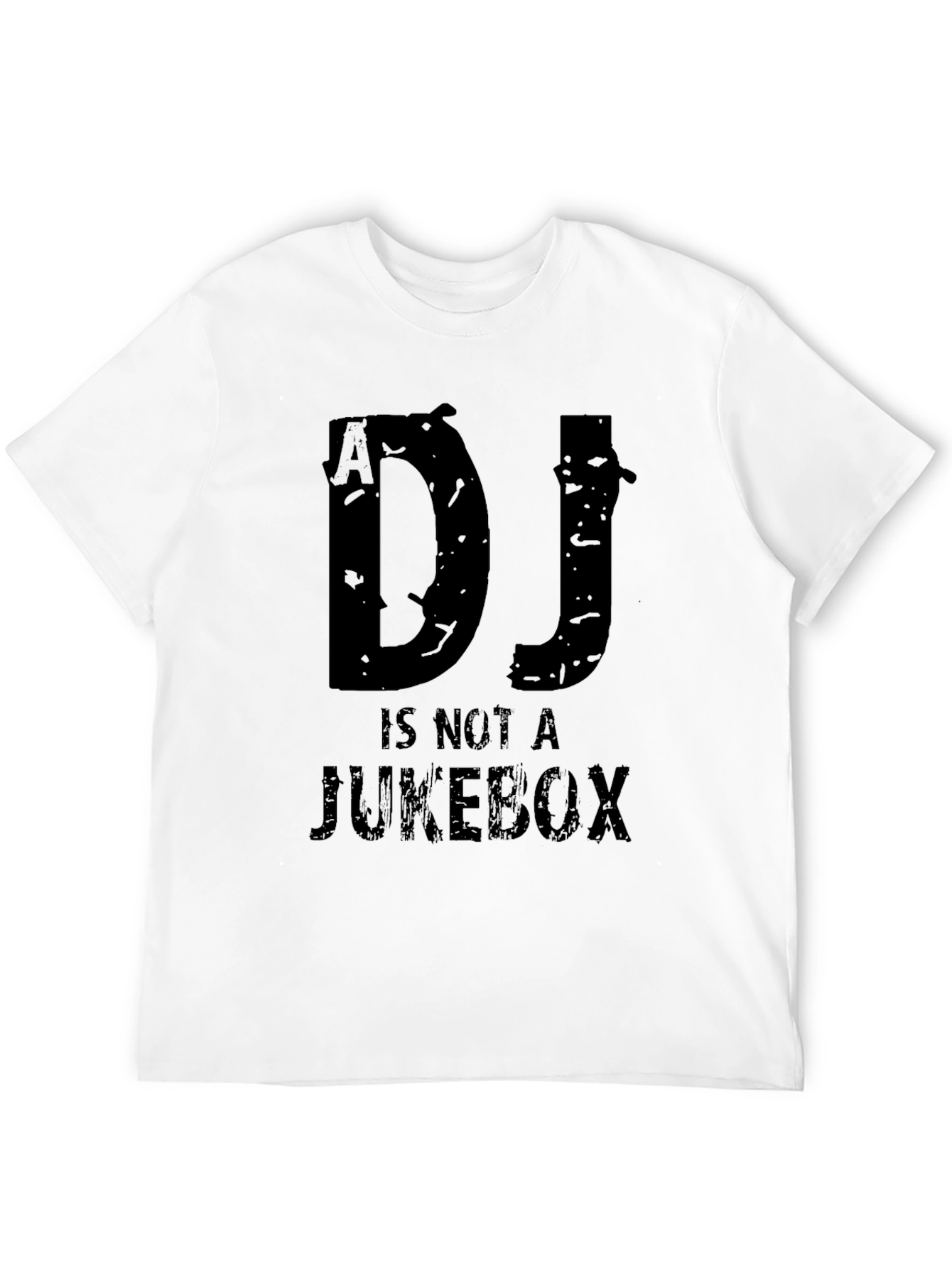DJ Is Not A Jukebox Black Graphic T-Shirt