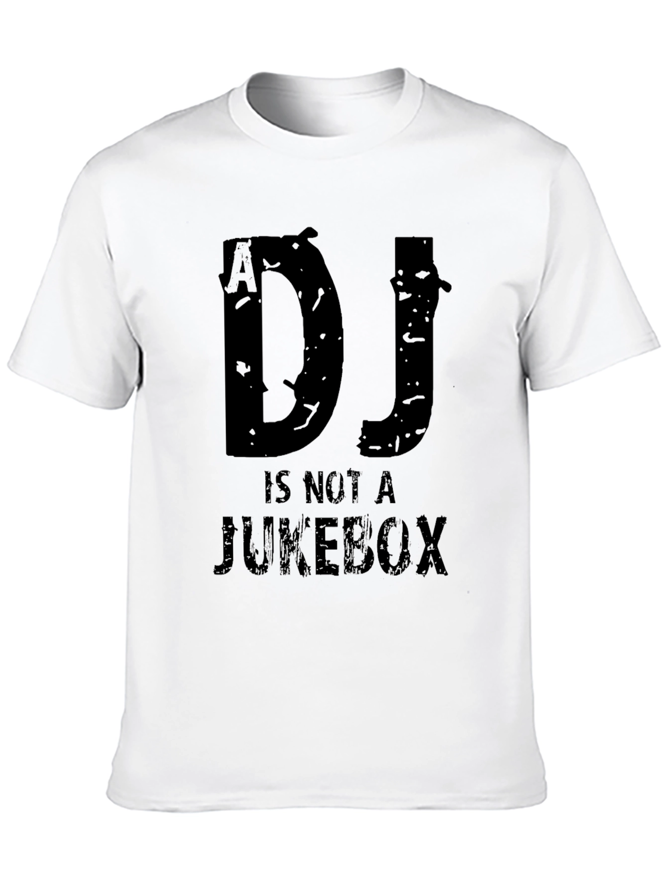 DJ Is Not A Jukebox Black Graphic T-Shirt