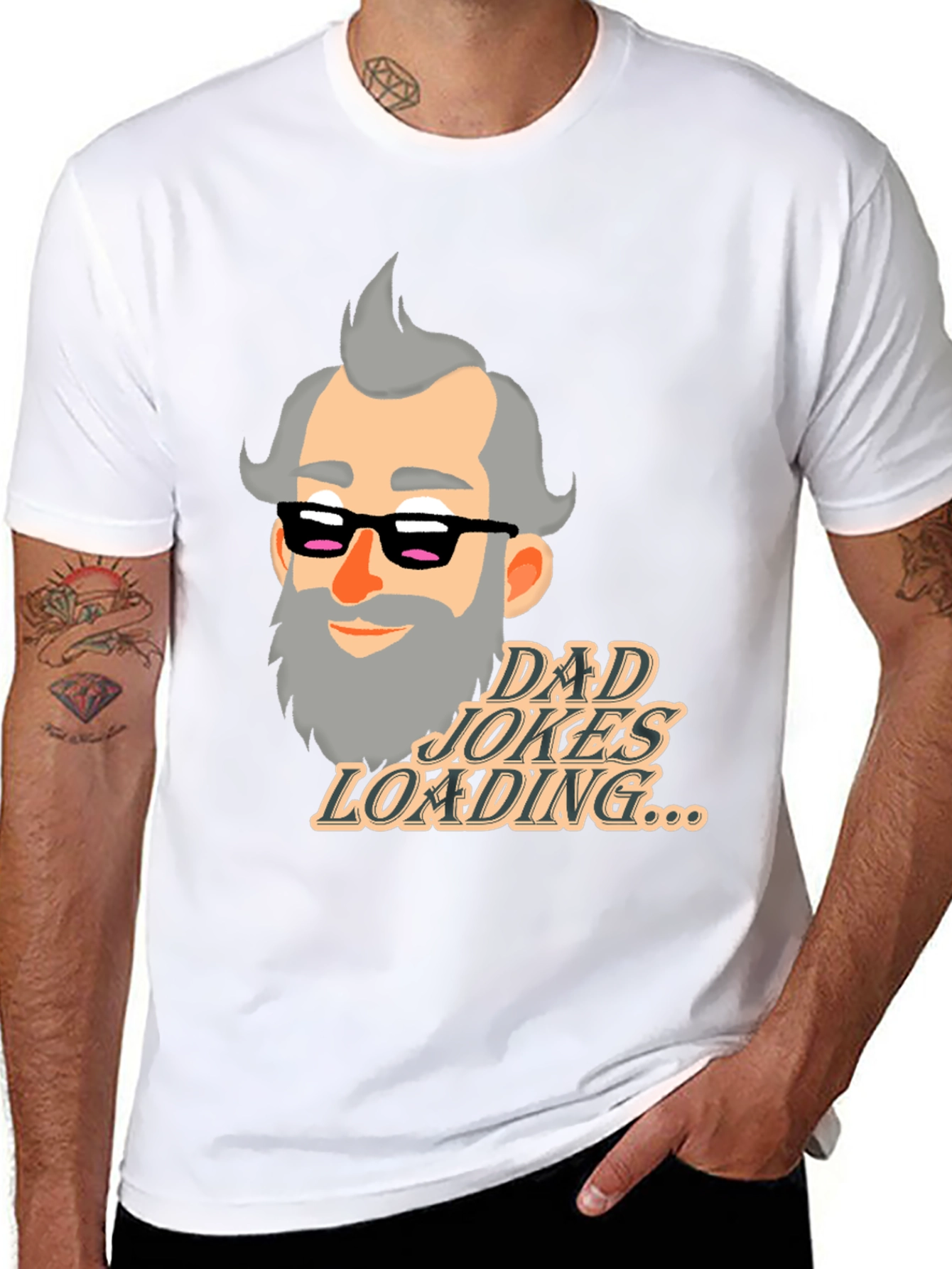 Dad Jokes Loading T-Shirt - Funny Fathers Day Gift