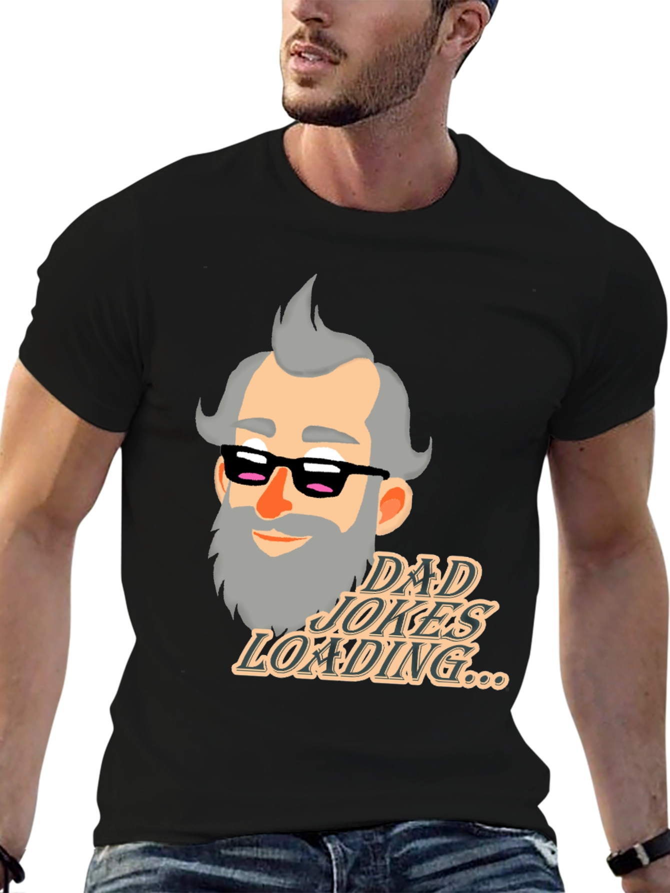 Dad Jokes Loading T-Shirt - Funny Fathers Day Gift