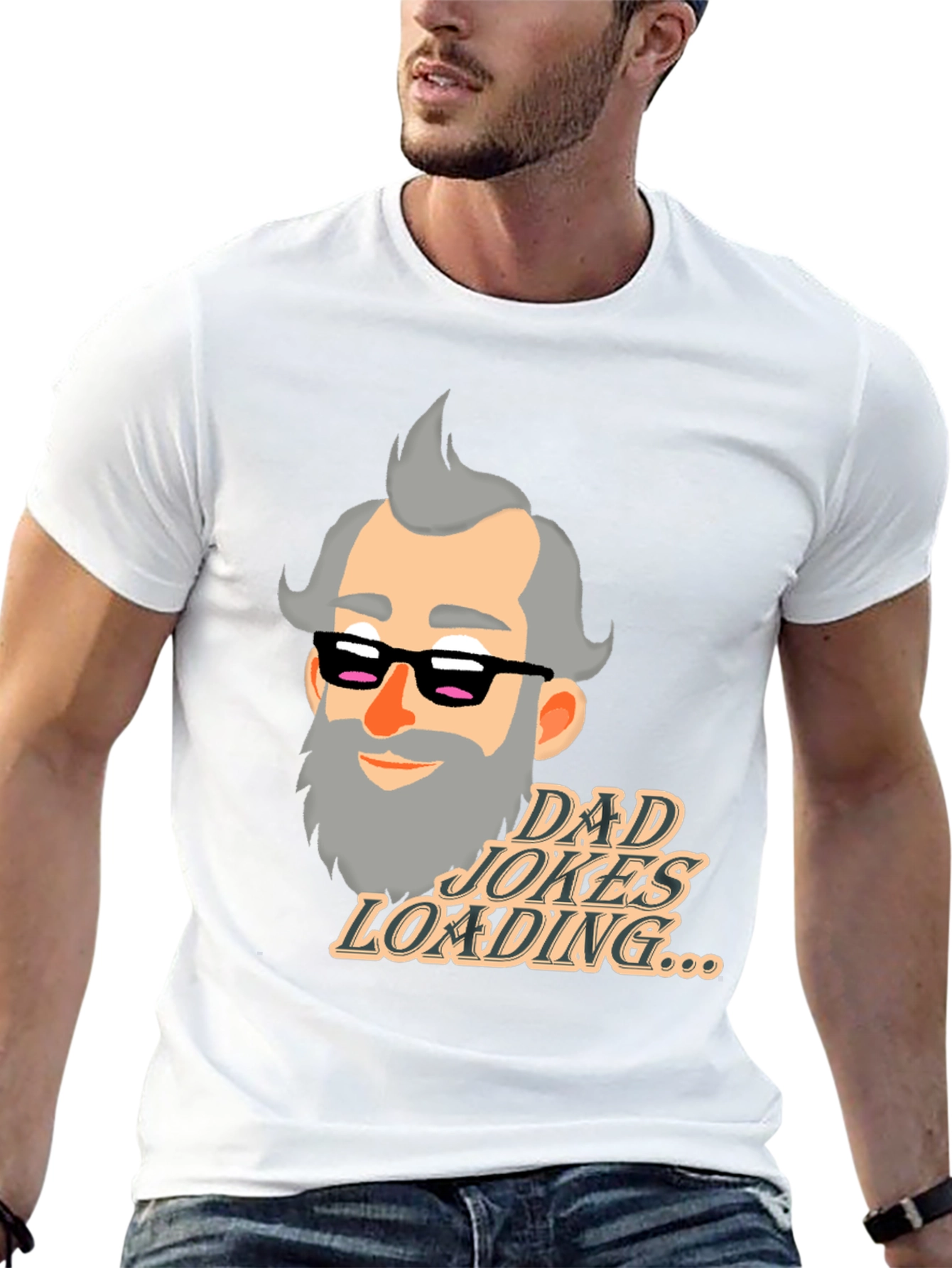Dad Jokes Loading T-Shirt - Funny Fathers Day Gift