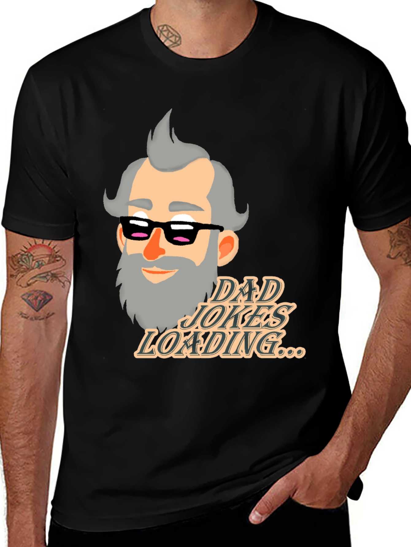 Dad Jokes Loading T-Shirt - Funny Fathers Day Gift