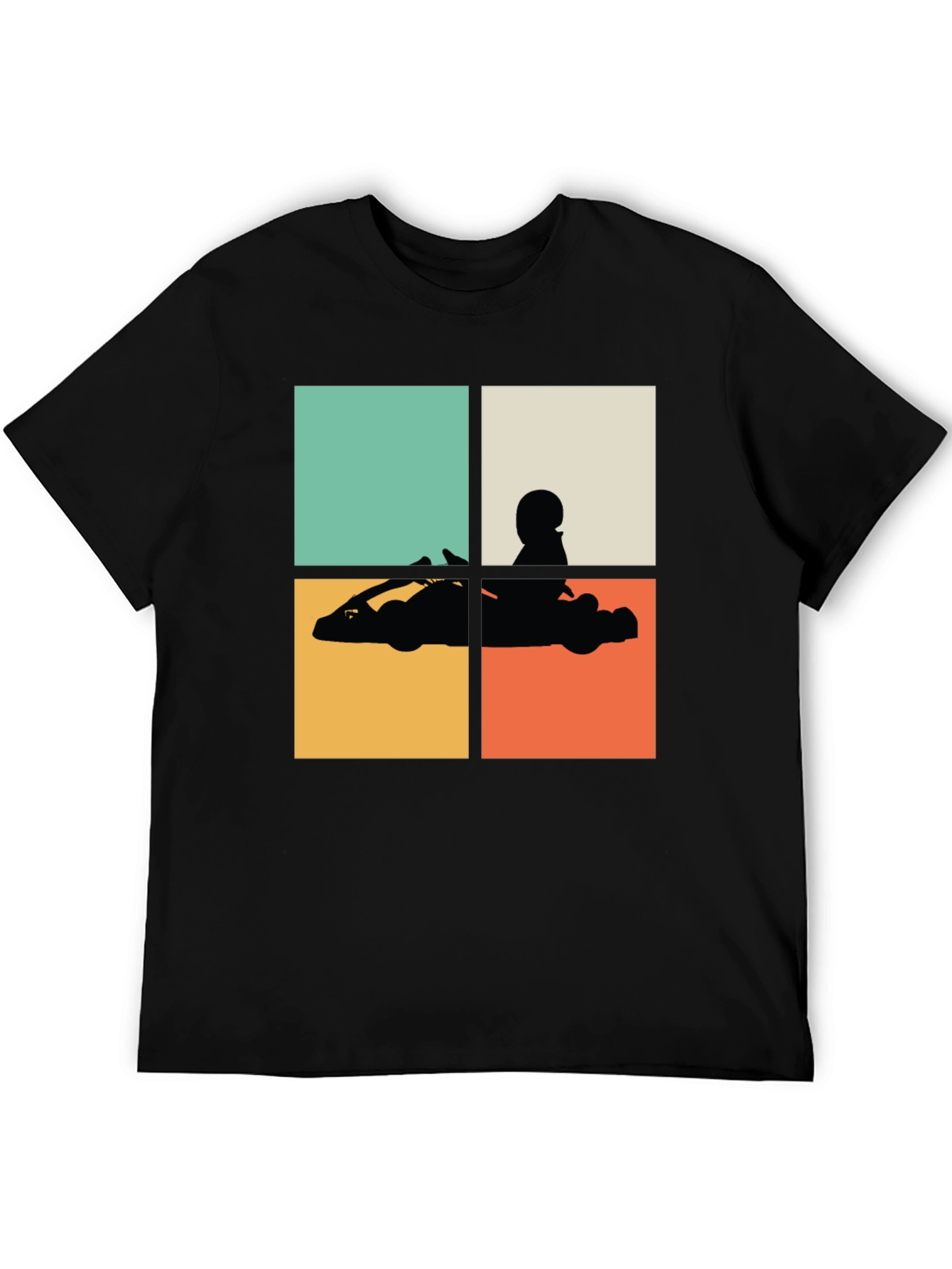 Retro Go-Kart Silhouette T-Shirt