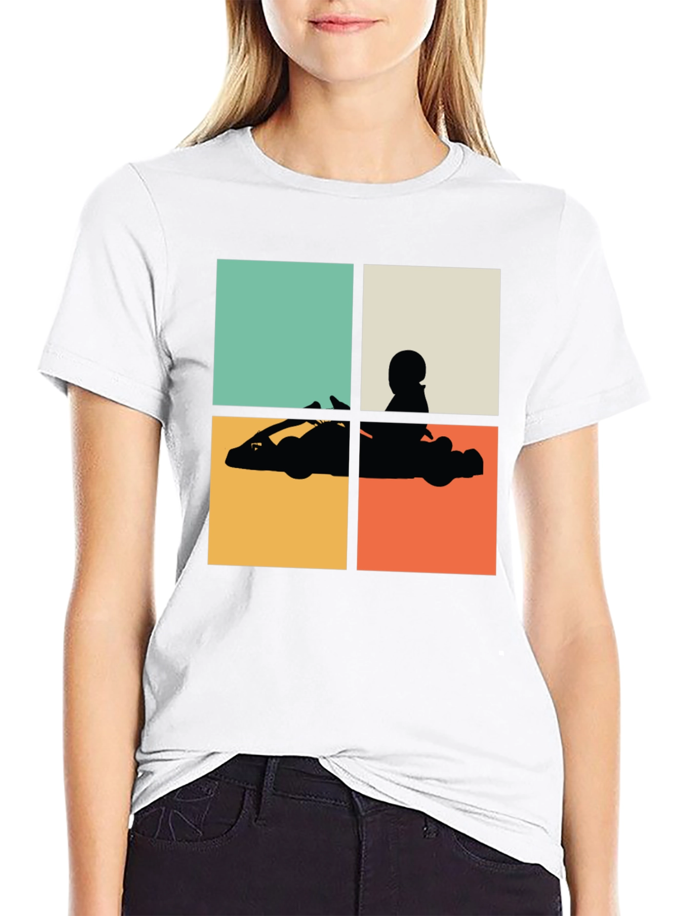 Retro Go-Kart Silhouette T-Shirt