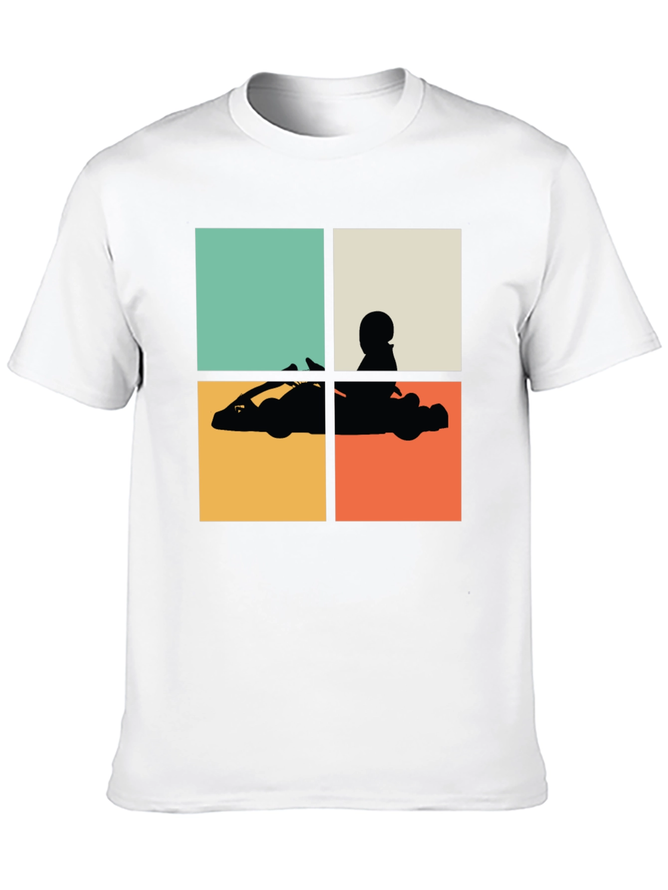 Retro Go-Kart Silhouette T-Shirt