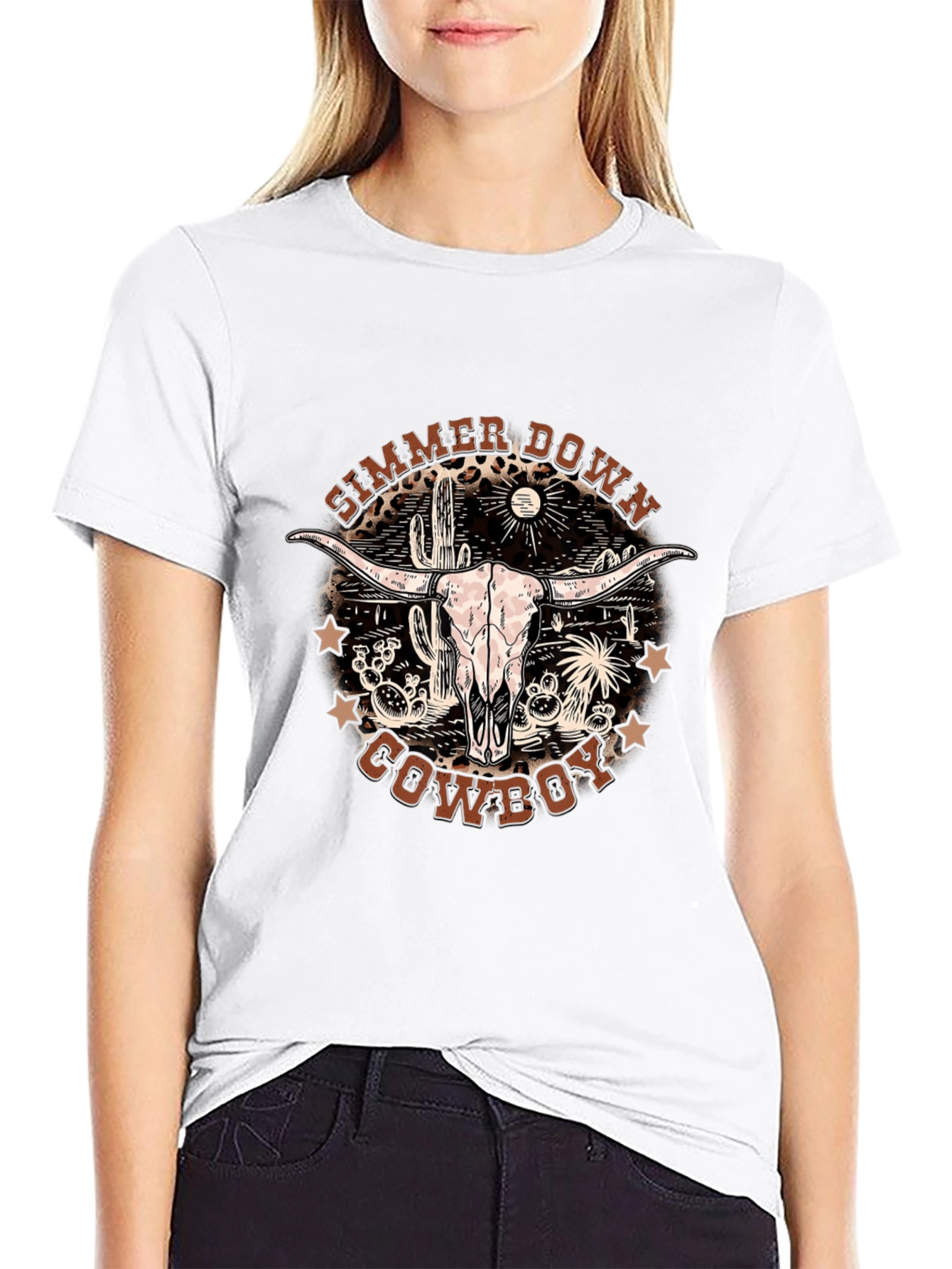 Simmer Down Cowboy Graphic T-Shirt