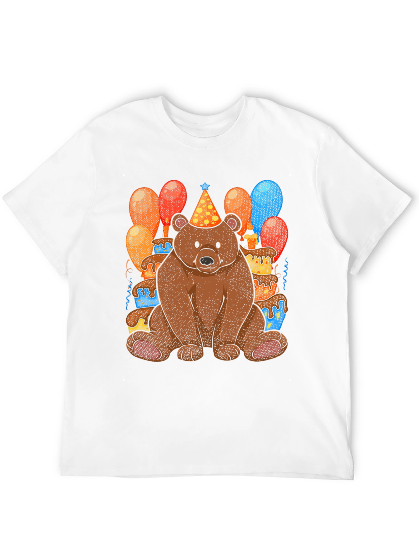 Birthday Bear T-Shirt: Cute Cartoon Animal Tee