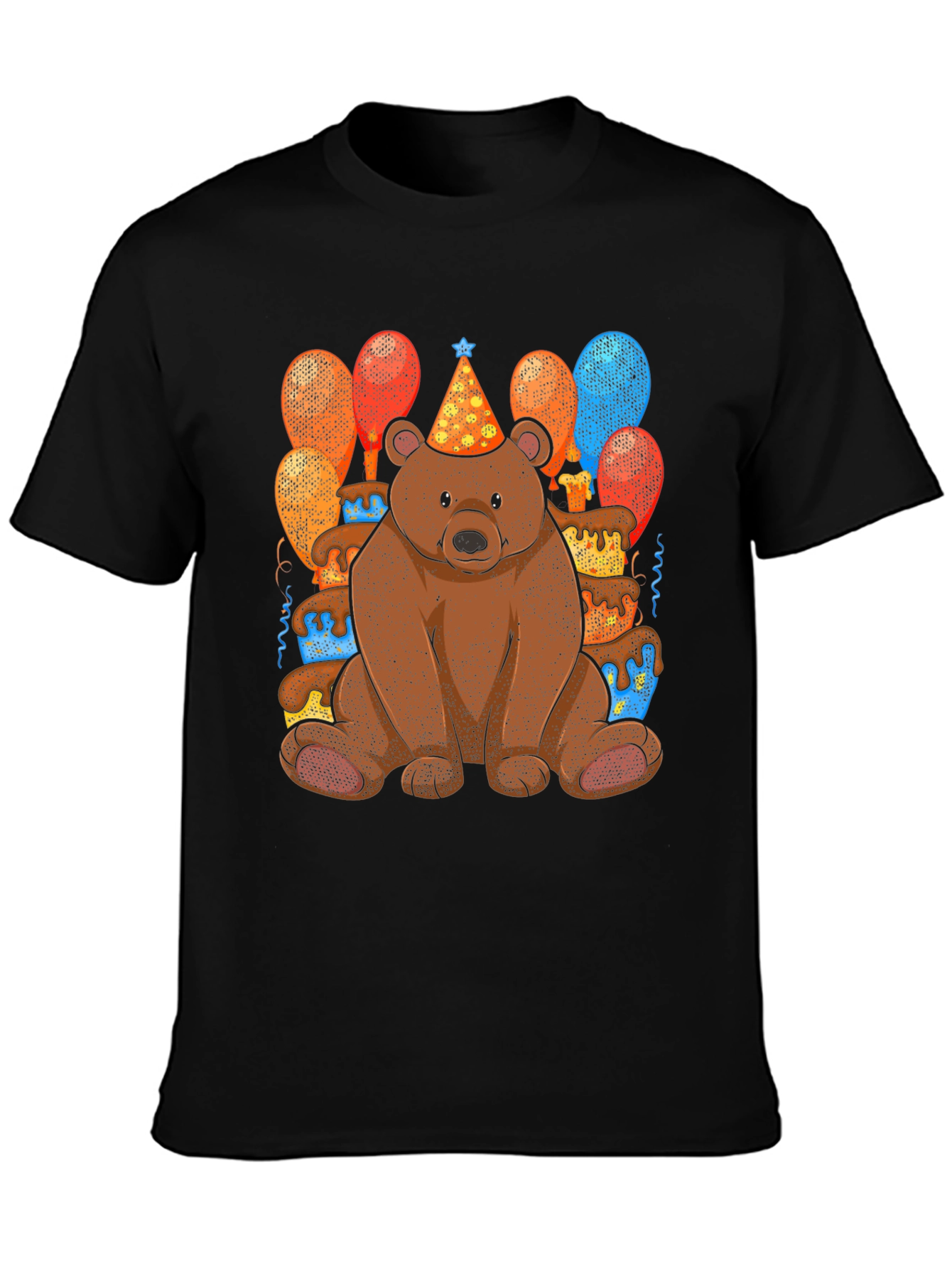 Birthday Bear T-Shirt: Cute Cartoon Animal Tee
