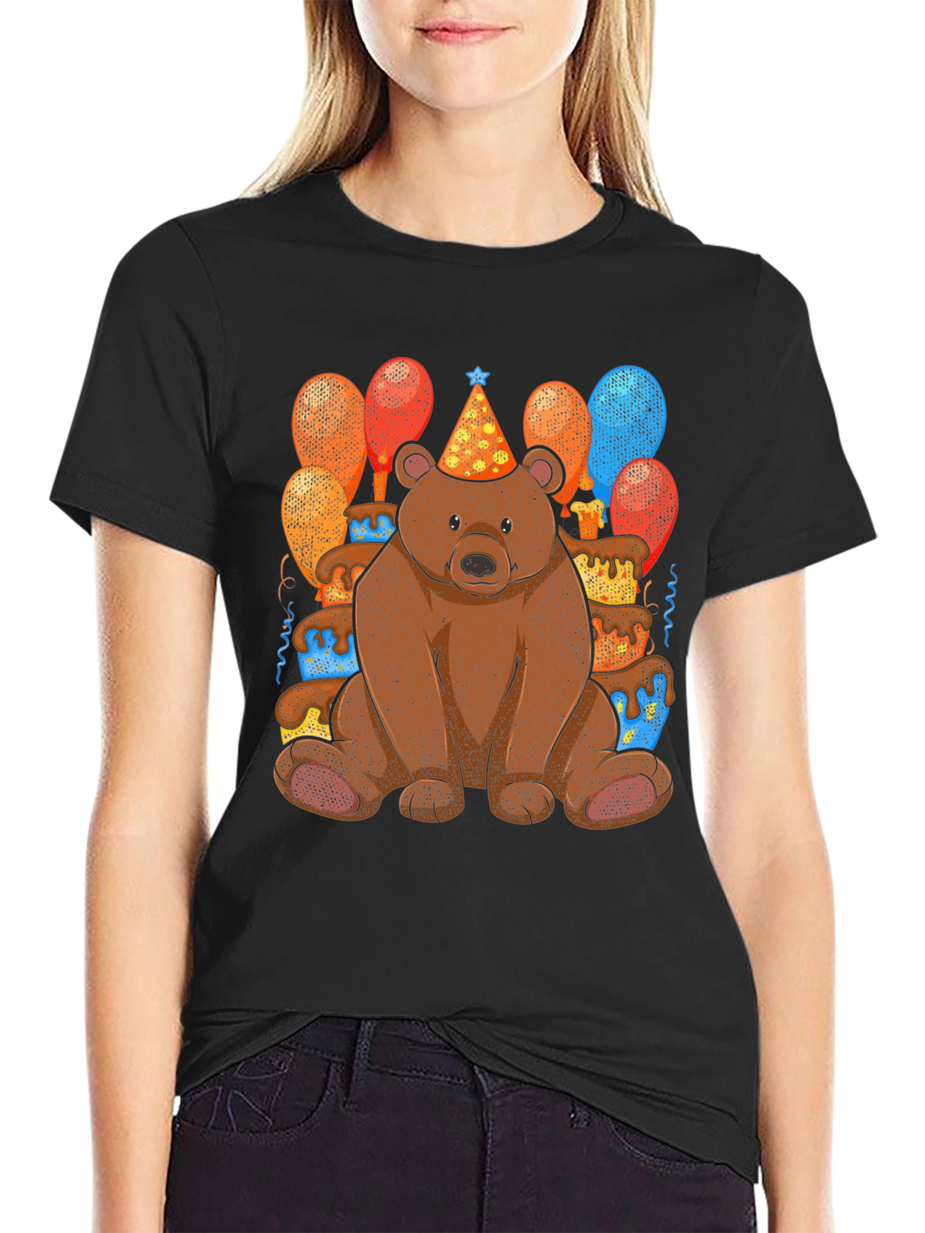 Birthday Bear T-Shirt: Cute Cartoon Animal Tee