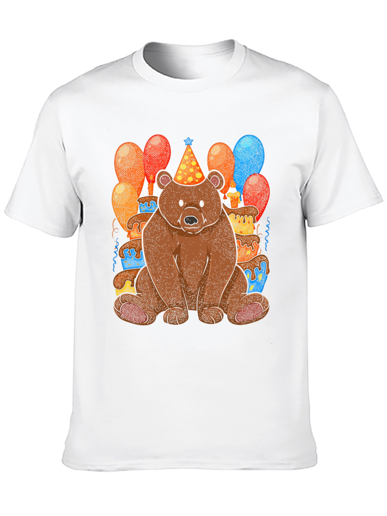 Birthday Bear T-Shirt: Cute Cartoon Animal Tee