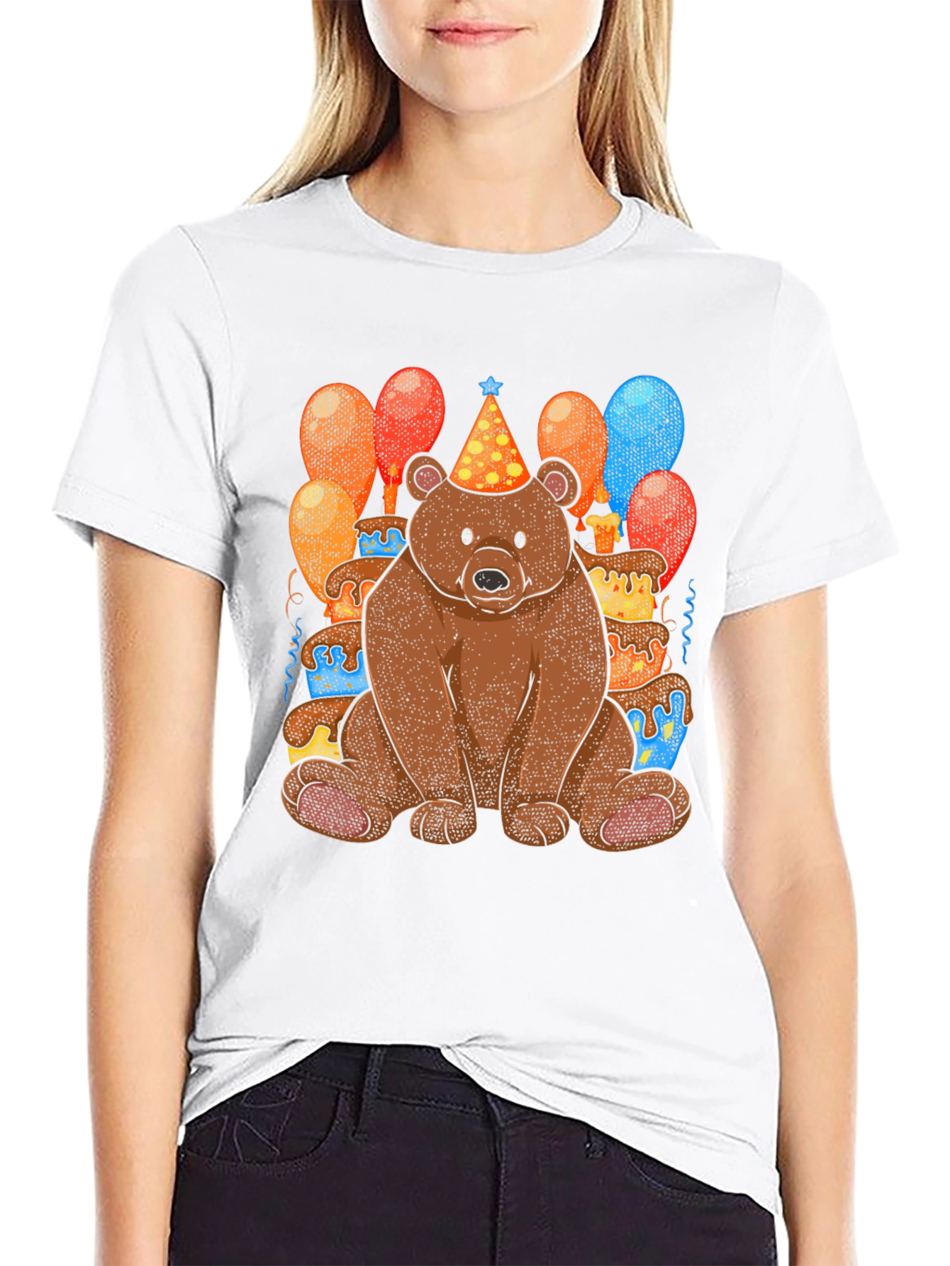 Birthday Bear T-Shirt: Cute Cartoon Animal Tee
