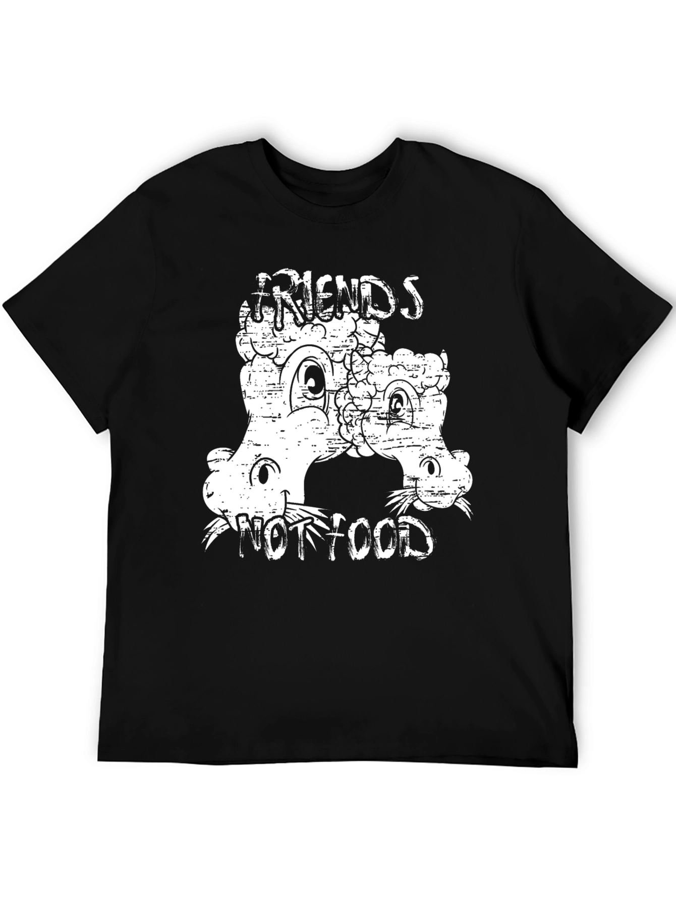 Friends Not Food T-Shirt - Cute Cartoon Vegetable Tee