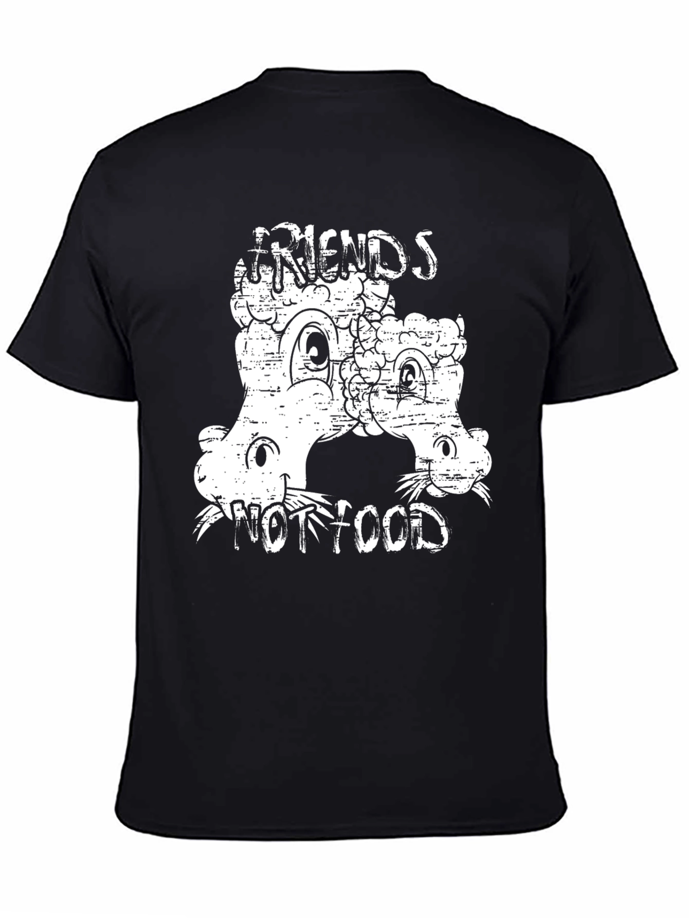 Friends Not Food T-Shirt - Cute Cartoon Vegetable Tee