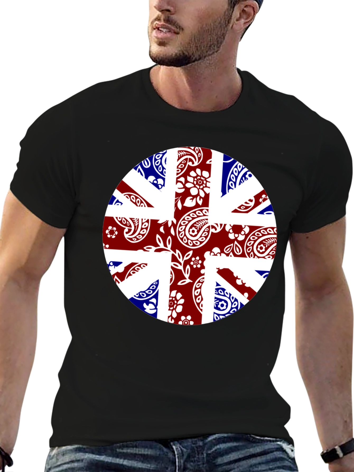 Union Jack Bandana Print T-Shirt
