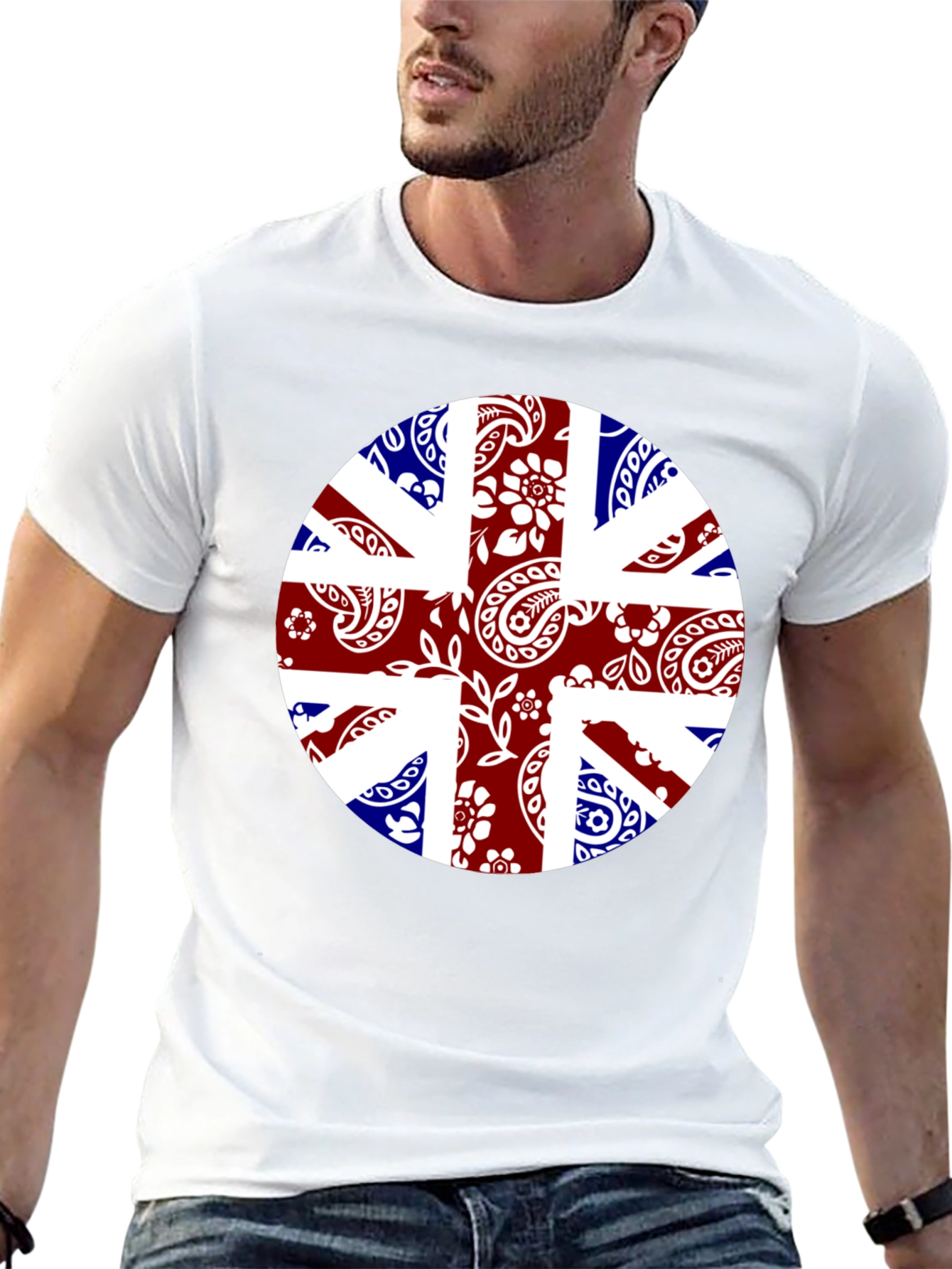 Union Jack Bandana Print T-Shirt
