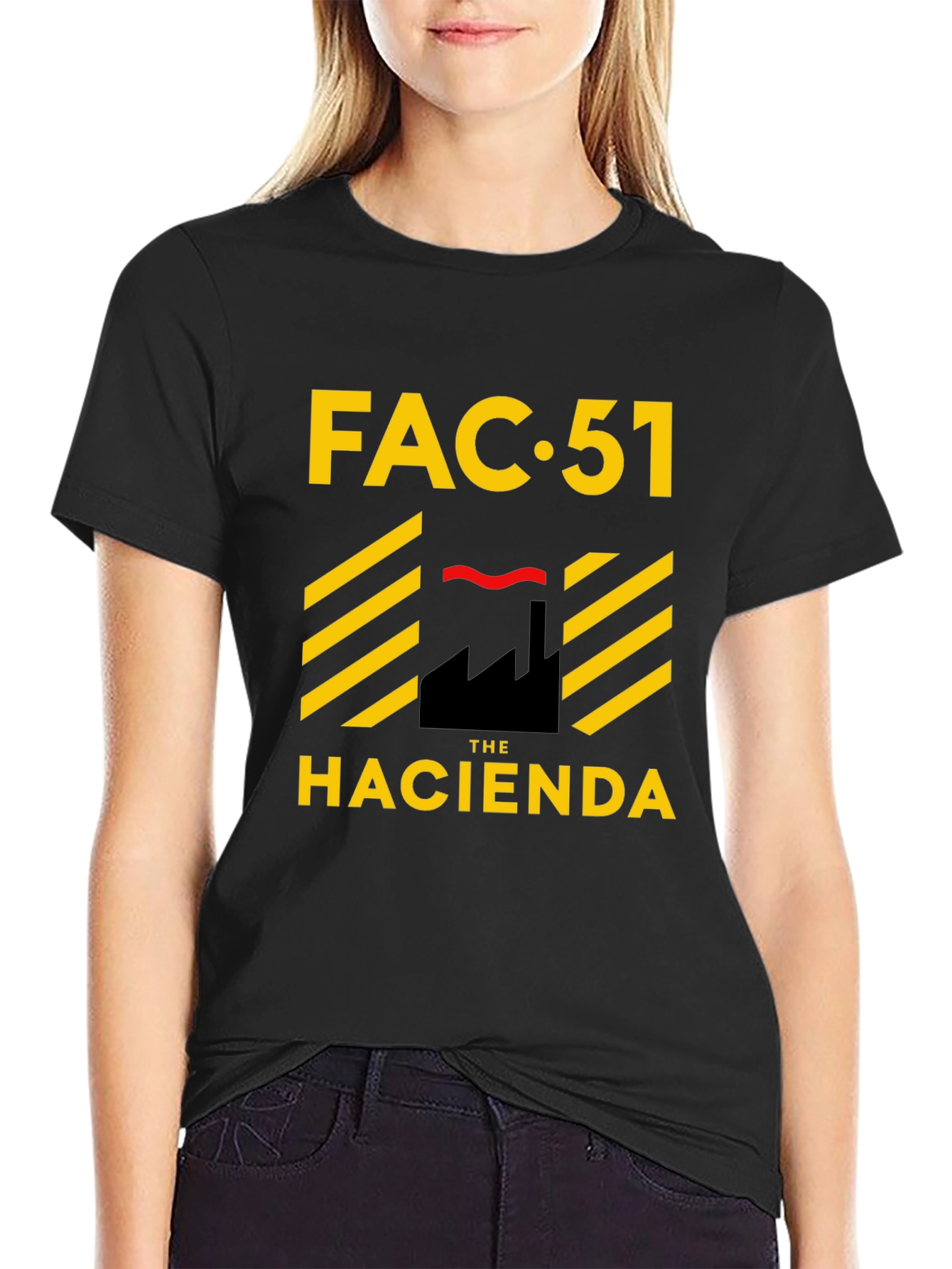 FAC 51 The Hacienda Black Graphic Tee