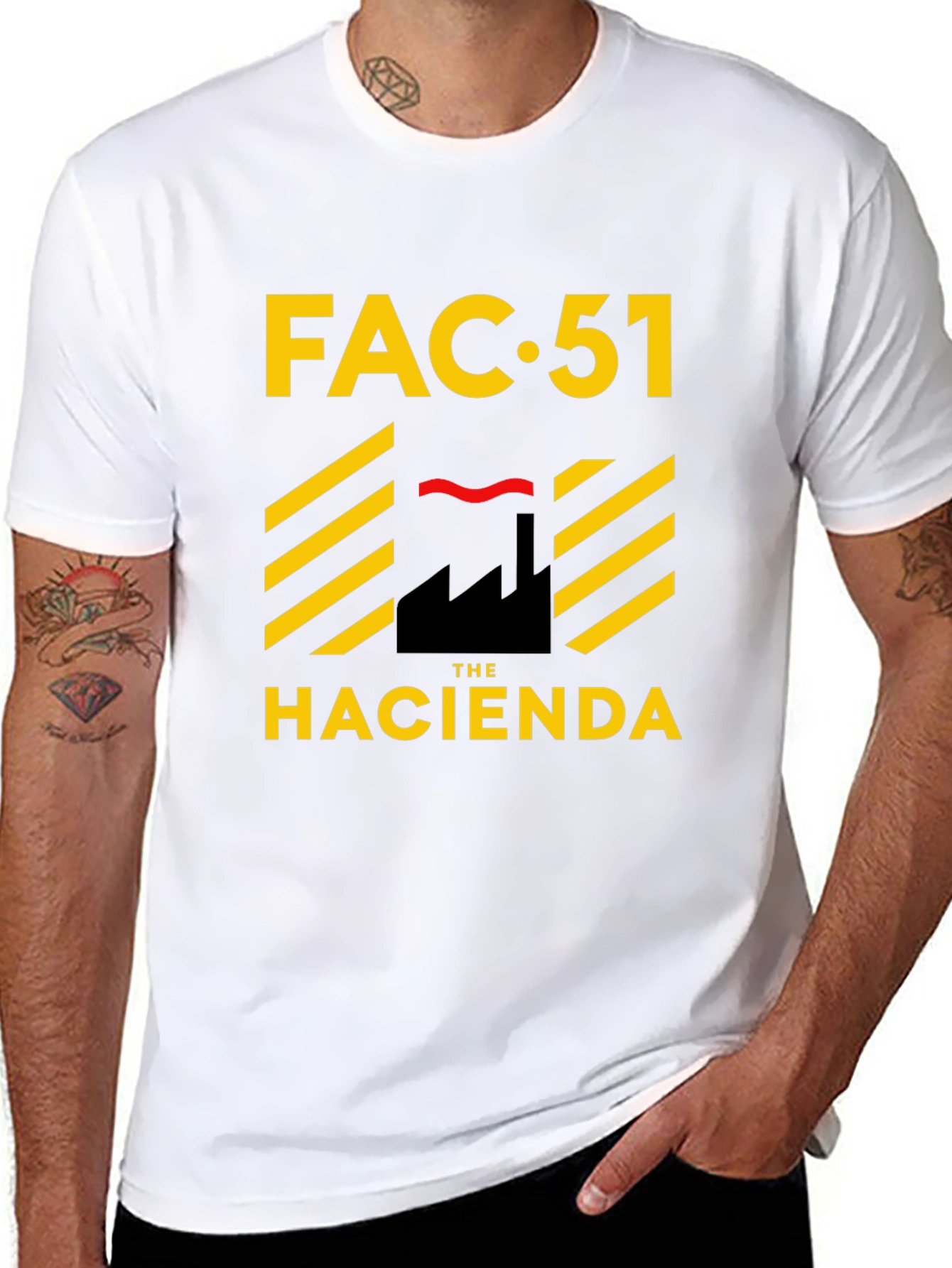 FAC 51 The Hacienda Black Graphic Tee