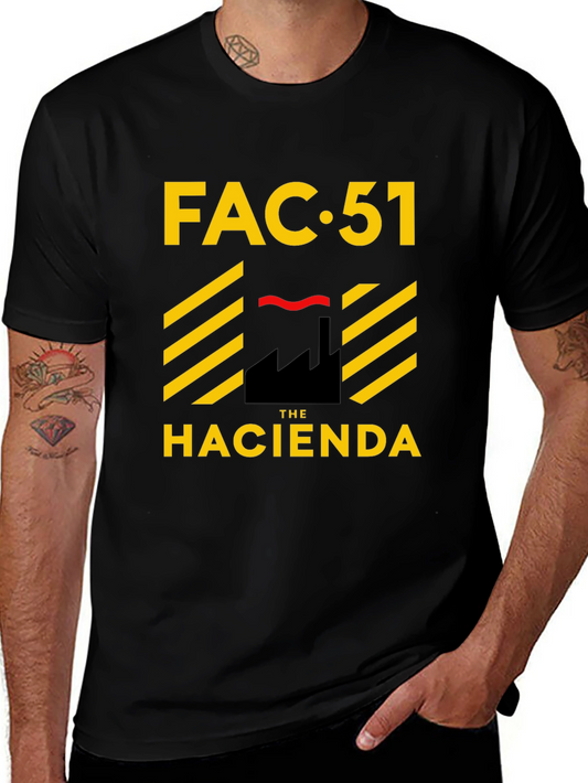 FAC 51 The Hacienda Black Graphic Tee