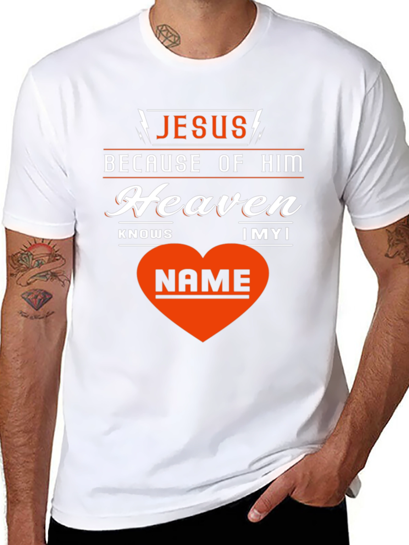 Jesus Because of Him T-Shirt