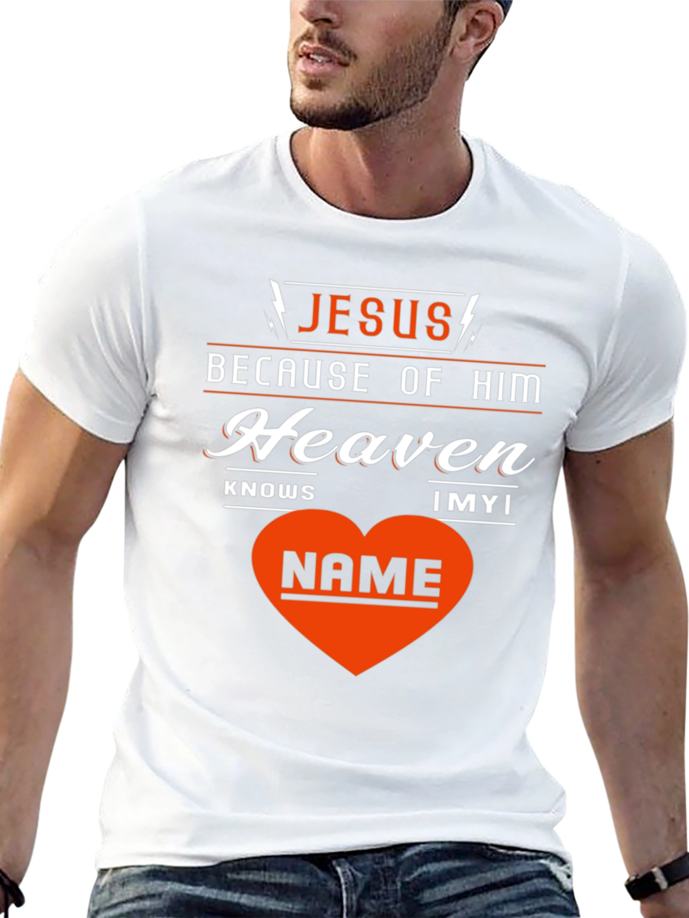 Jesus Because of Him T-Shirt