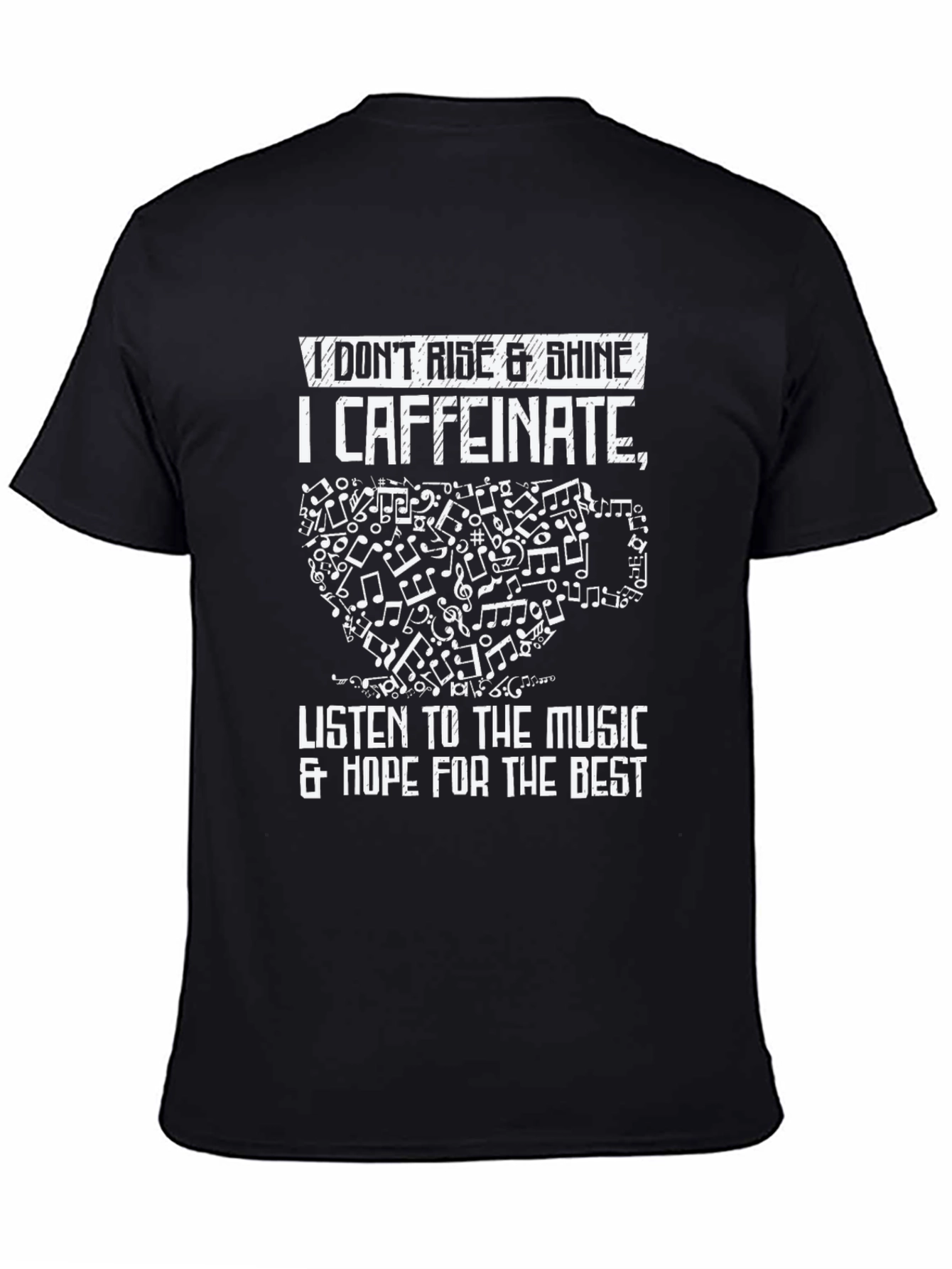Caffeine Music T-Shirt - Rise & Shine Alternative