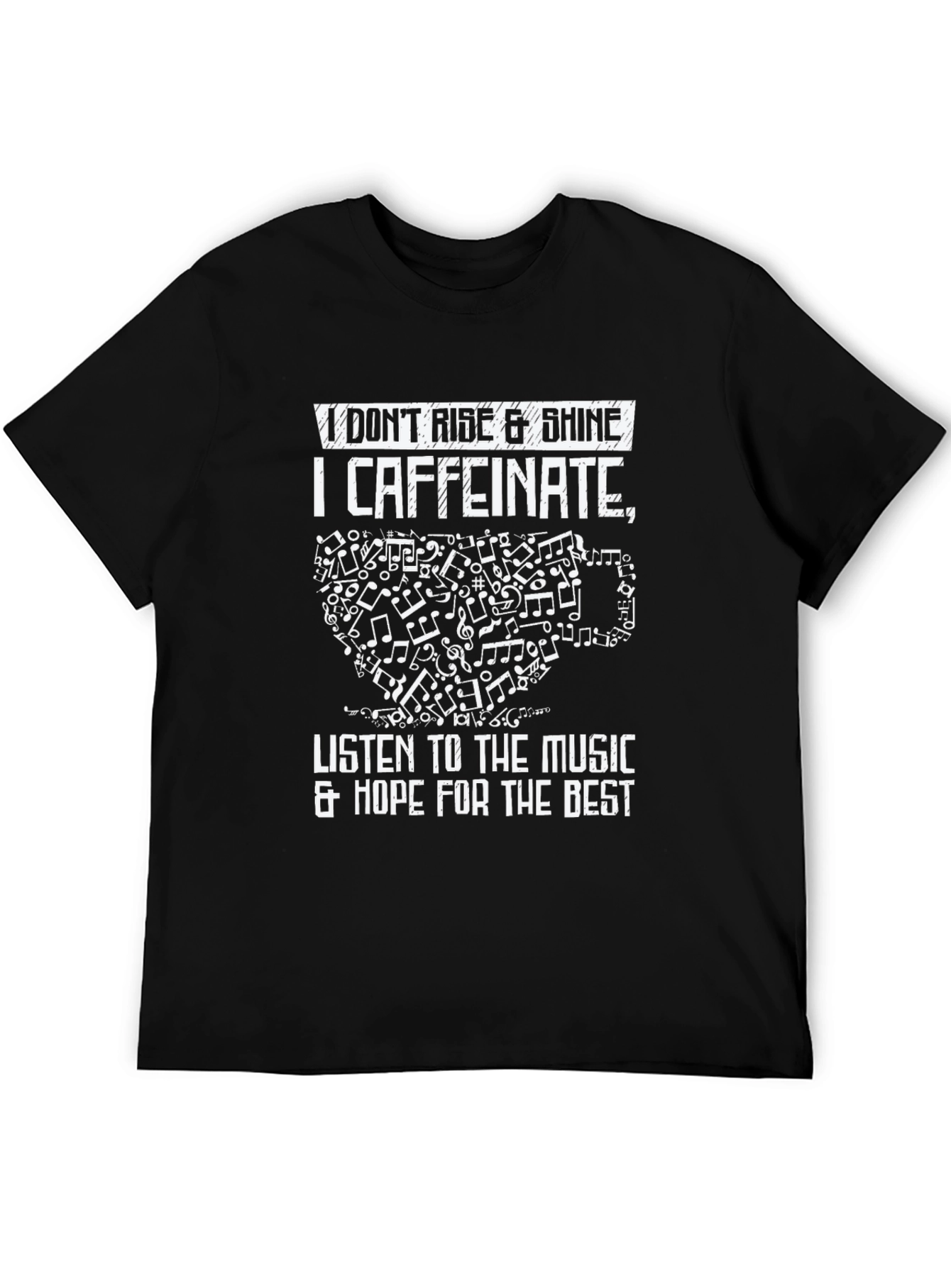 Caffeine Music T-Shirt - Rise & Shine Alternative