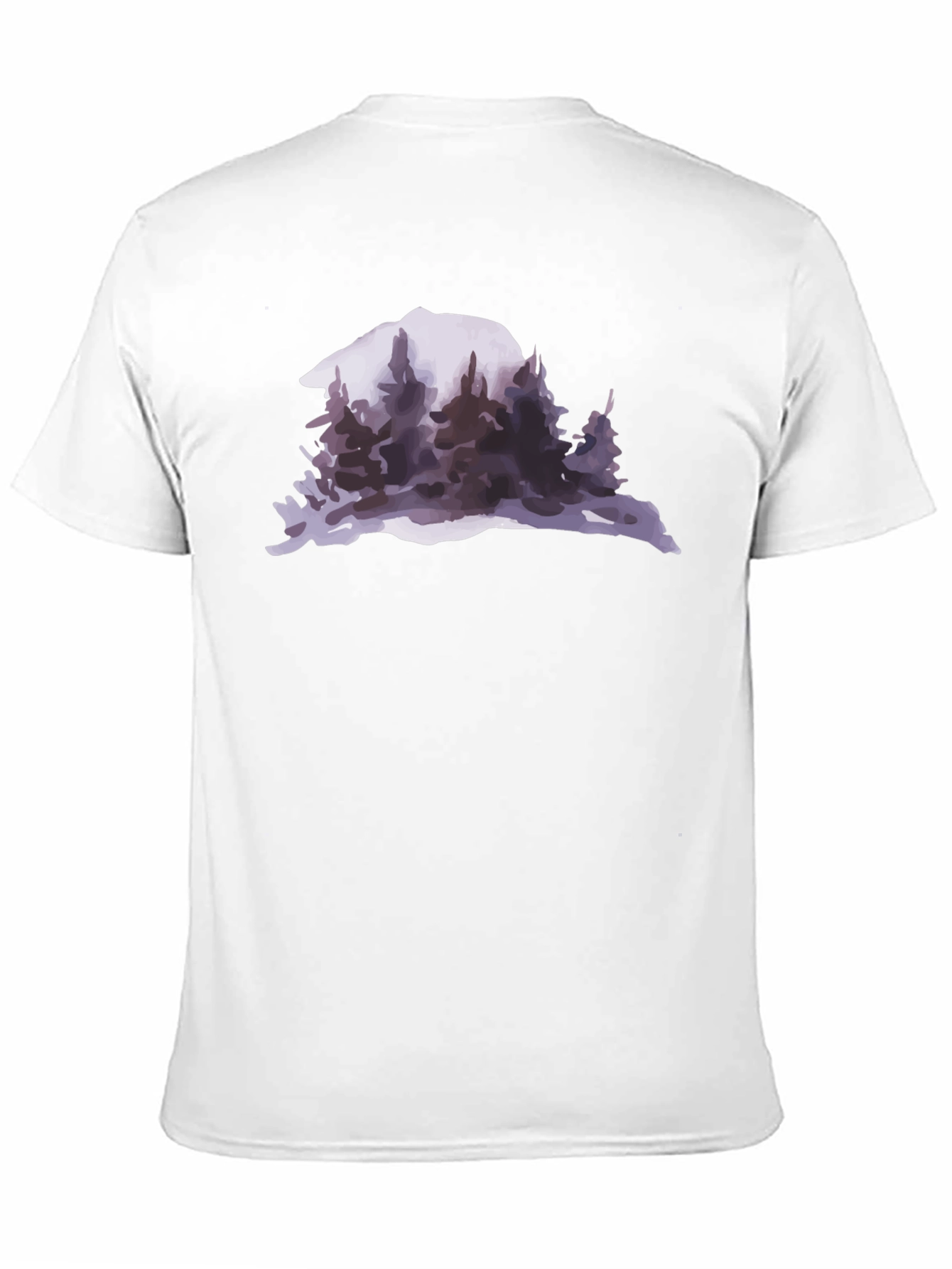 Mountain & Forest Graphic Black T-Shirt