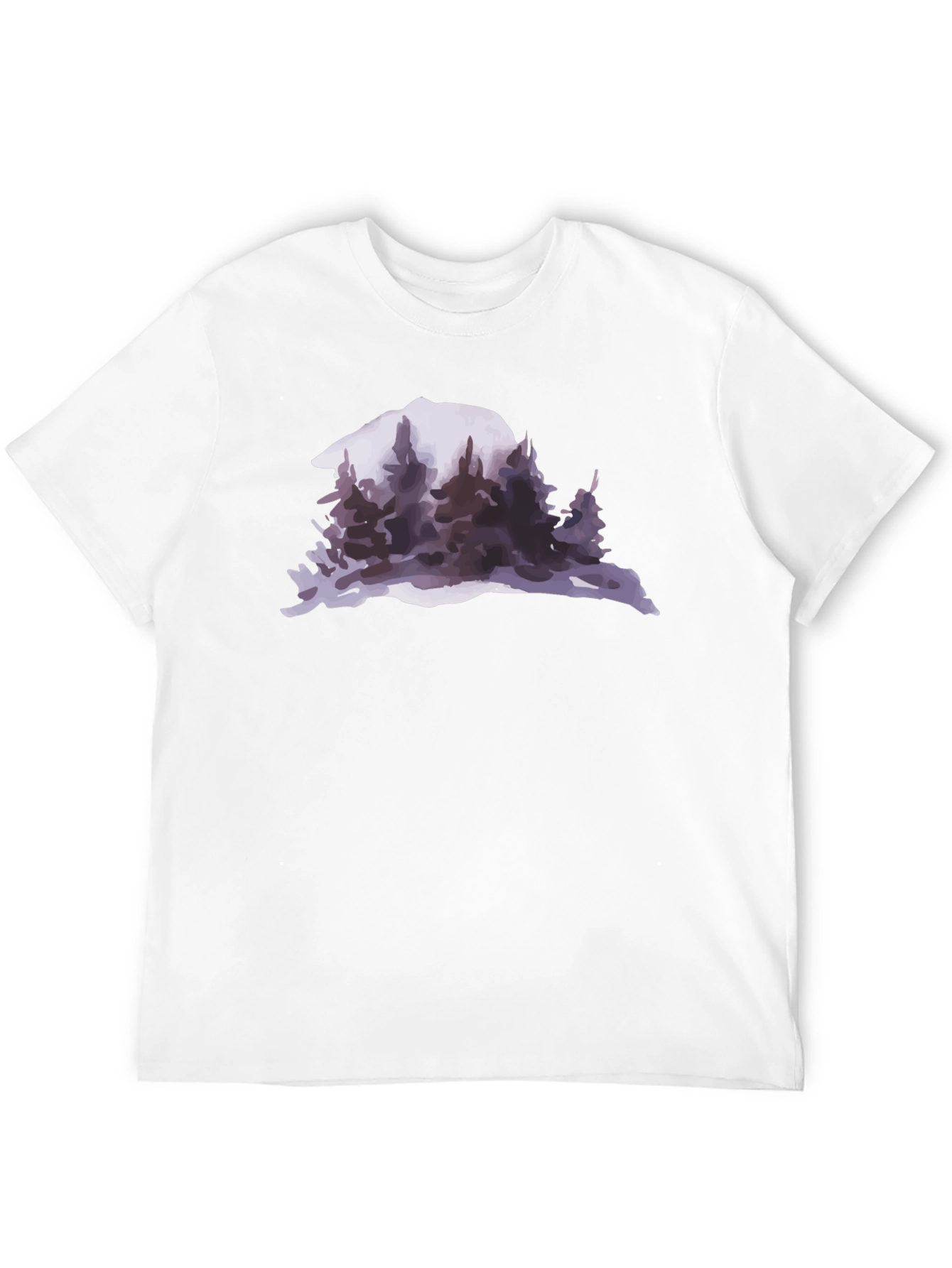 Mountain & Forest Graphic Black T-Shirt