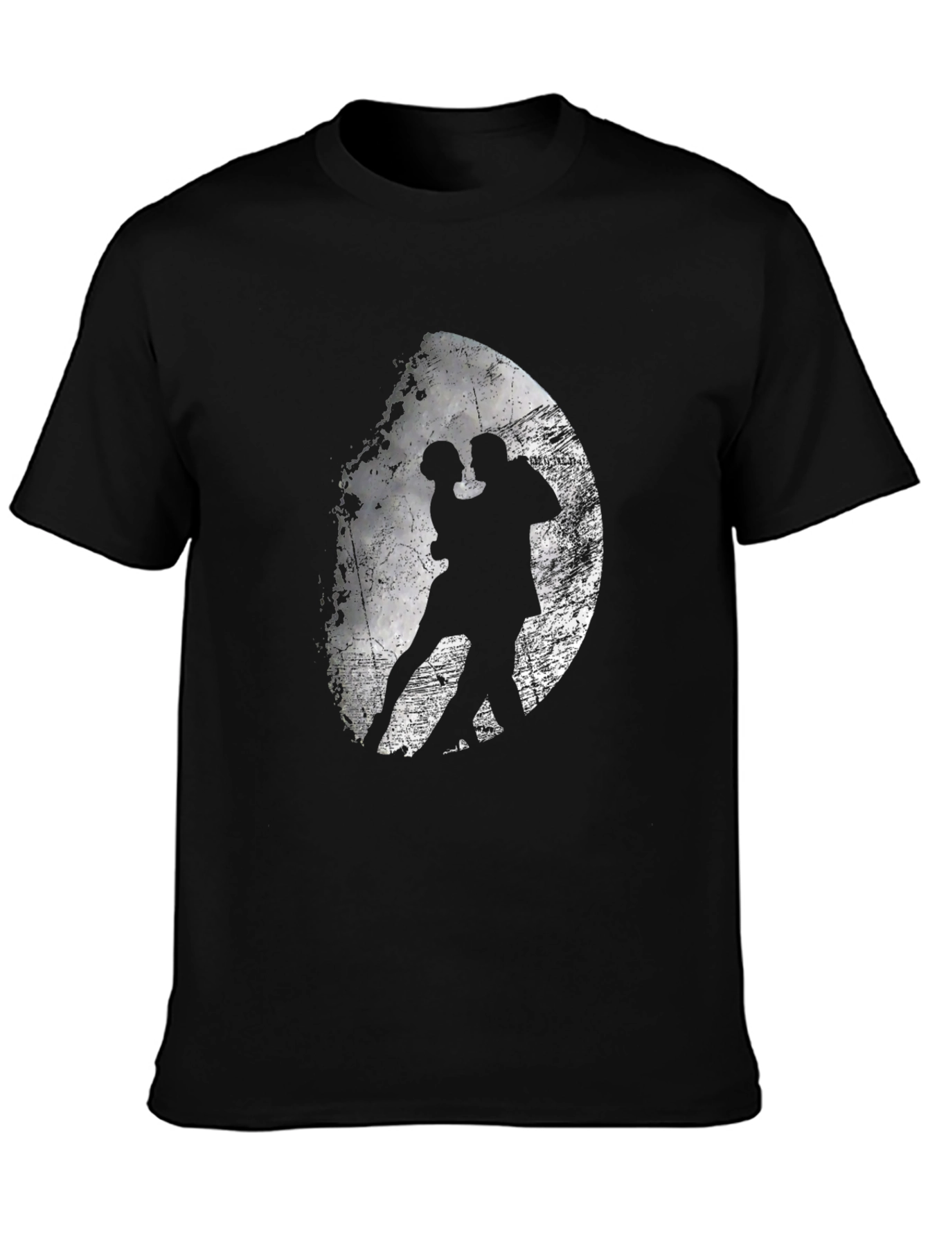 Tango Dance Graphic Tee - Black Cotton Blend