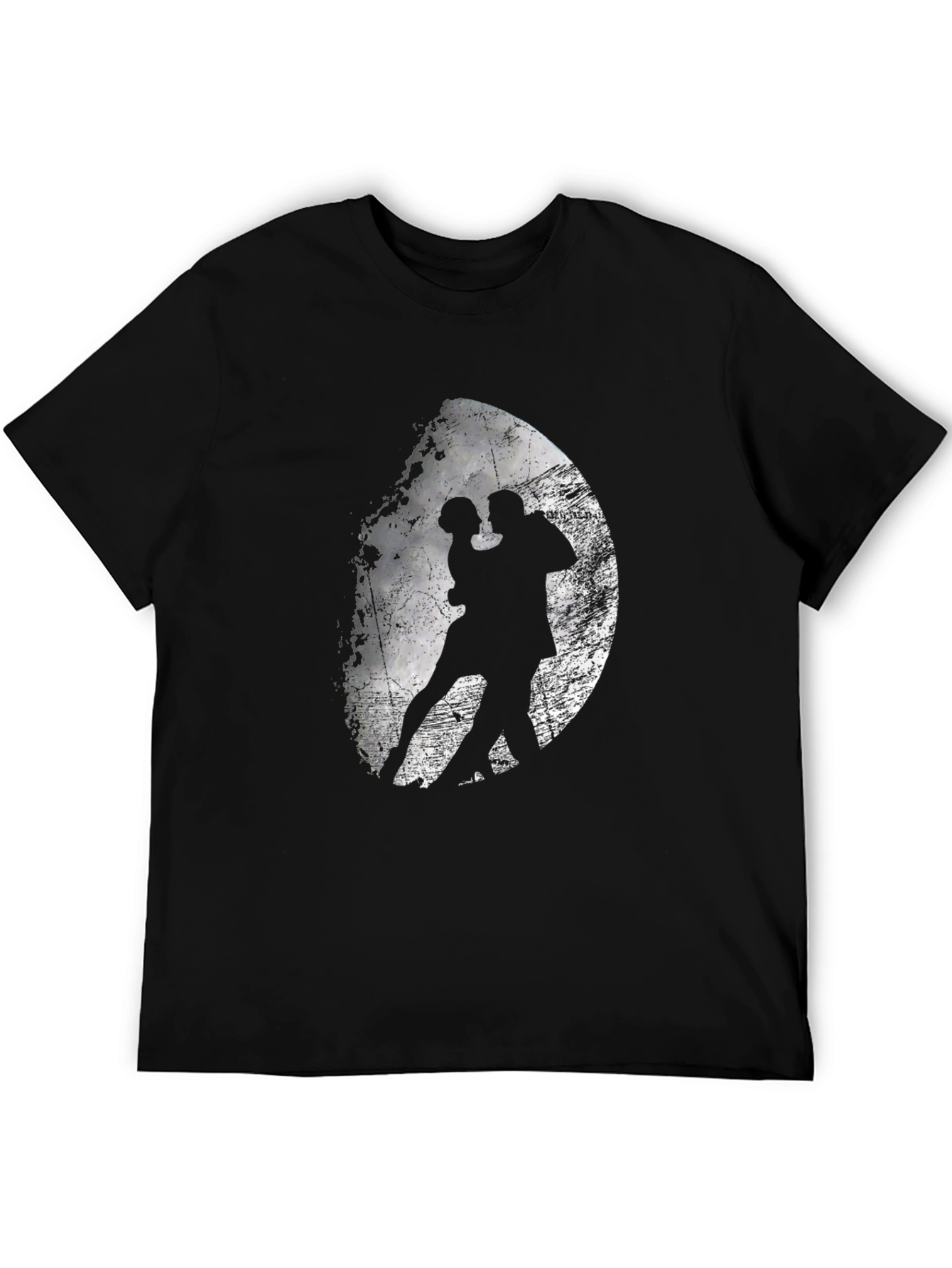 Tango Dance Graphic Tee - Black Cotton Blend