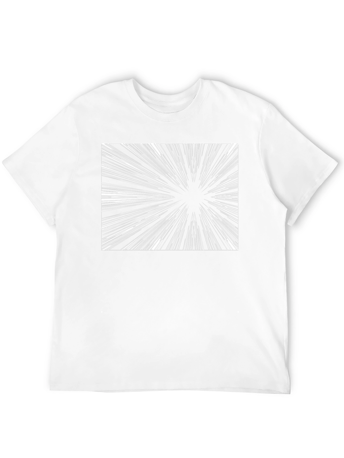 Abstract Burst Graphic Black T-Shirt