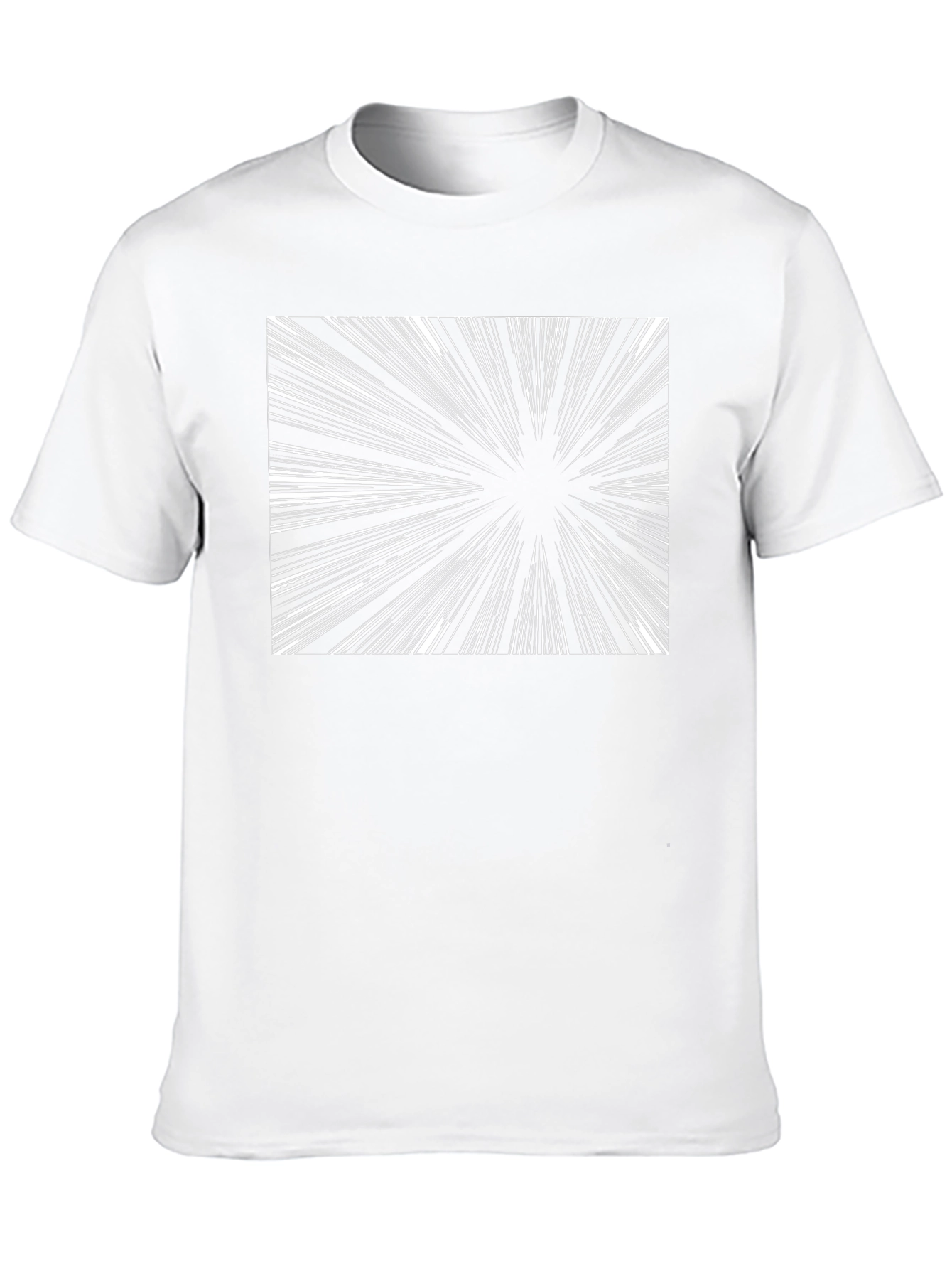 Abstract Burst Graphic Black T-Shirt