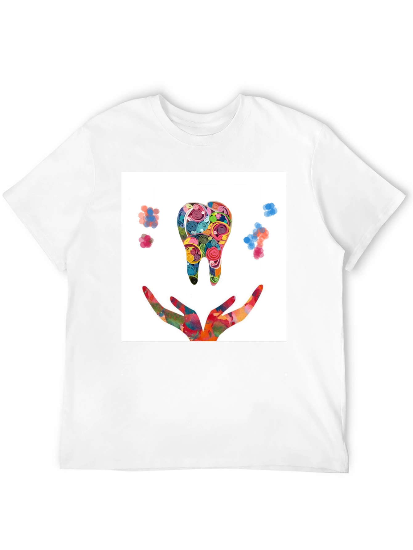 Colorful Tooth Design T-Shirt
