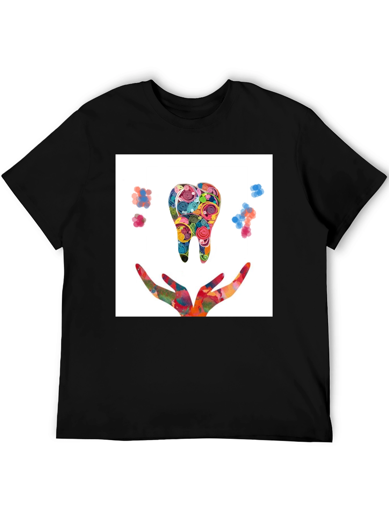 Colorful Tooth Design T-Shirt