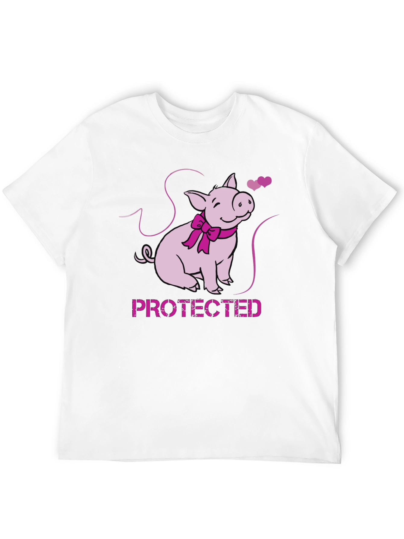 Protected Pig Graphic Tee - Cute Animal Lover Shirt