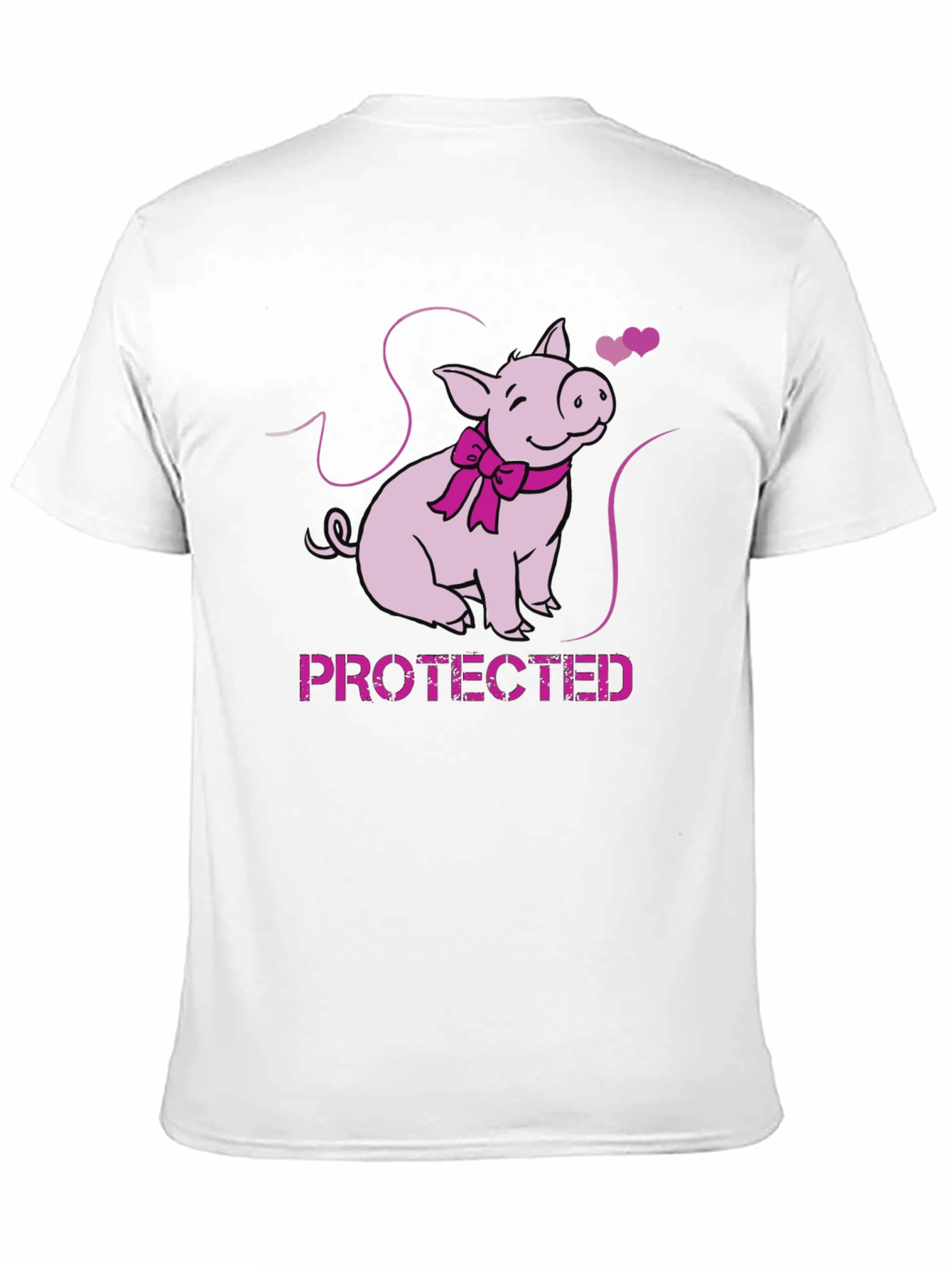 Protected Pig Graphic Tee - Cute Animal Lover Shirt