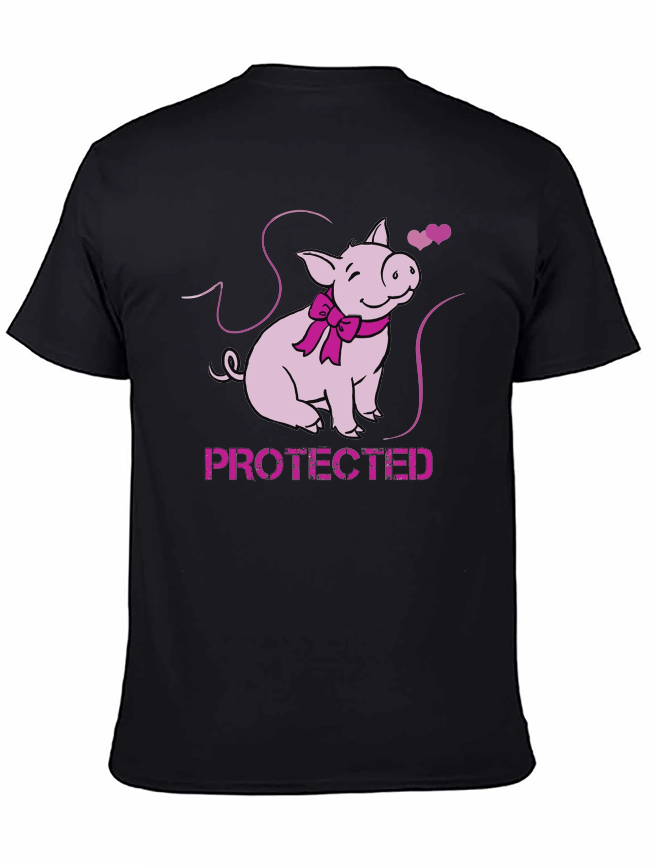 Protected Pig Graphic Tee - Cute Animal Lover Shirt