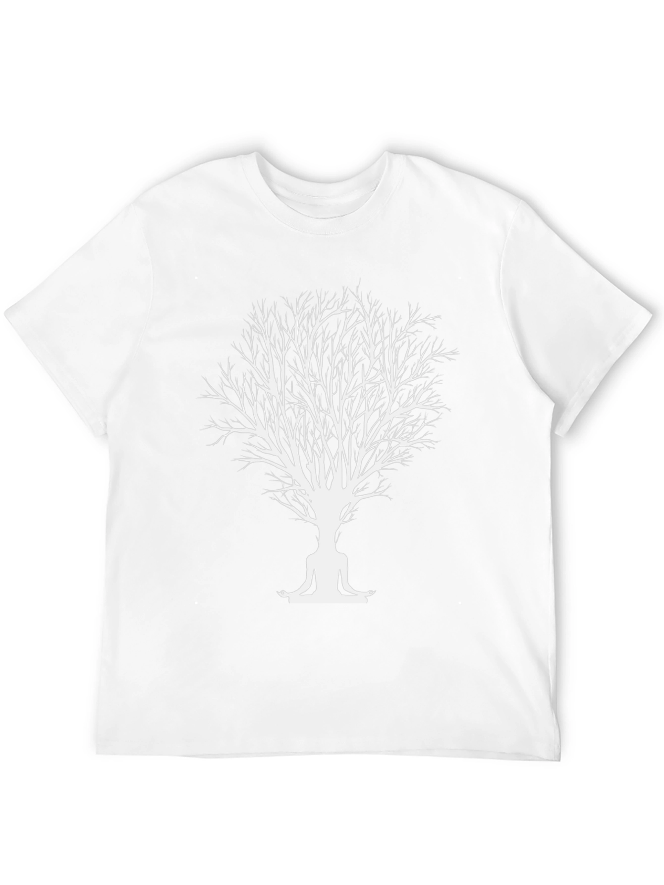 Zen Tree Meditation T-Shirt - Black