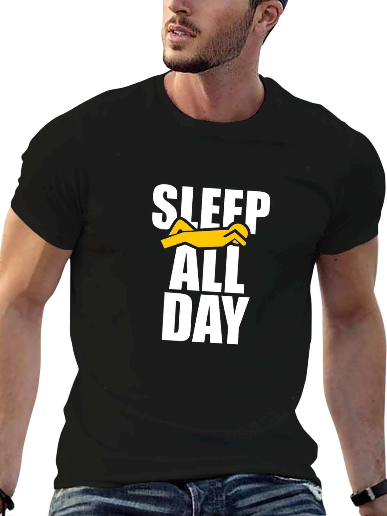 Sleep All Day Graphic T-Shirt