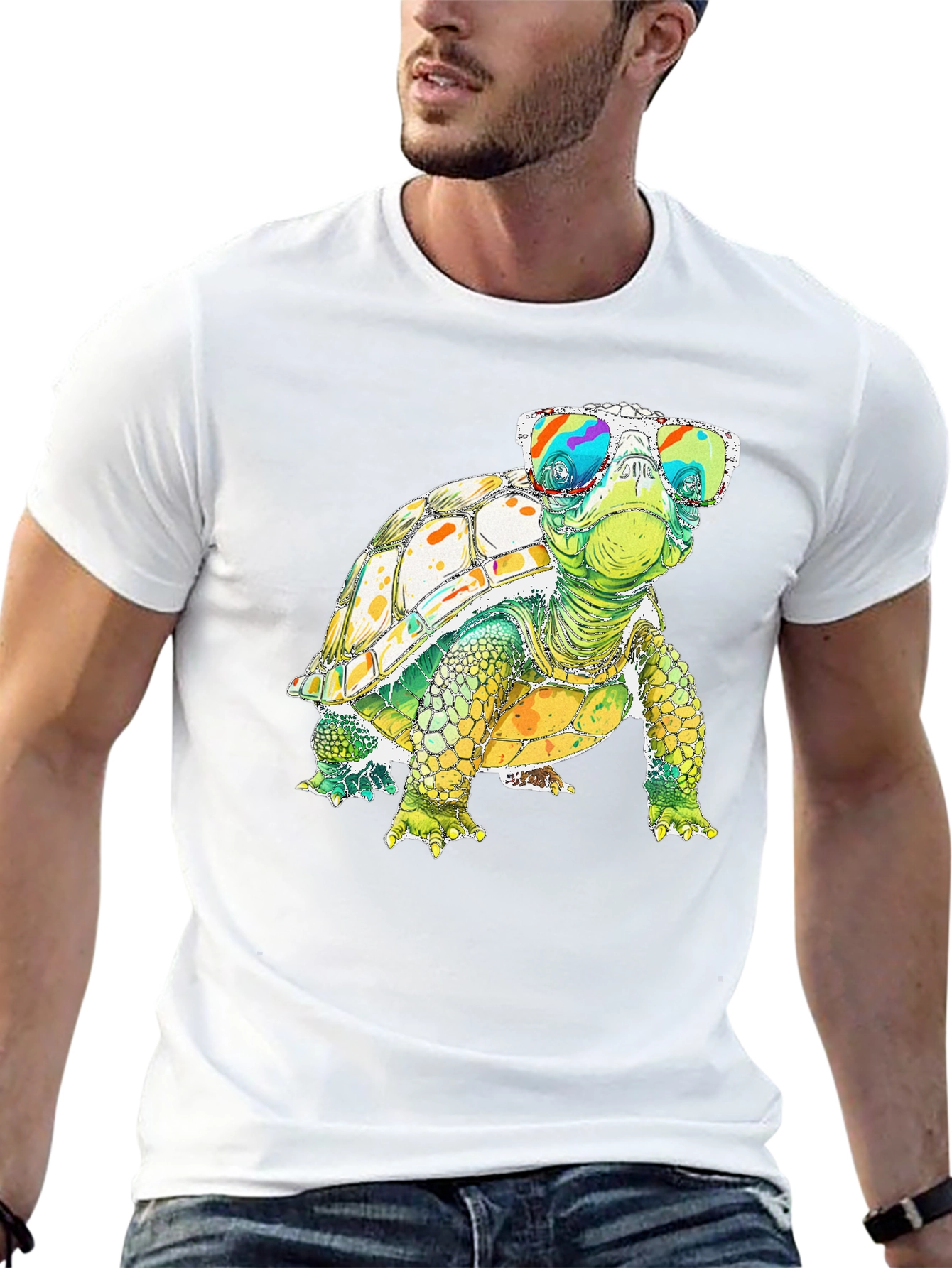 Cool Turtle Graphic Tee - Quirky Animal Shirt