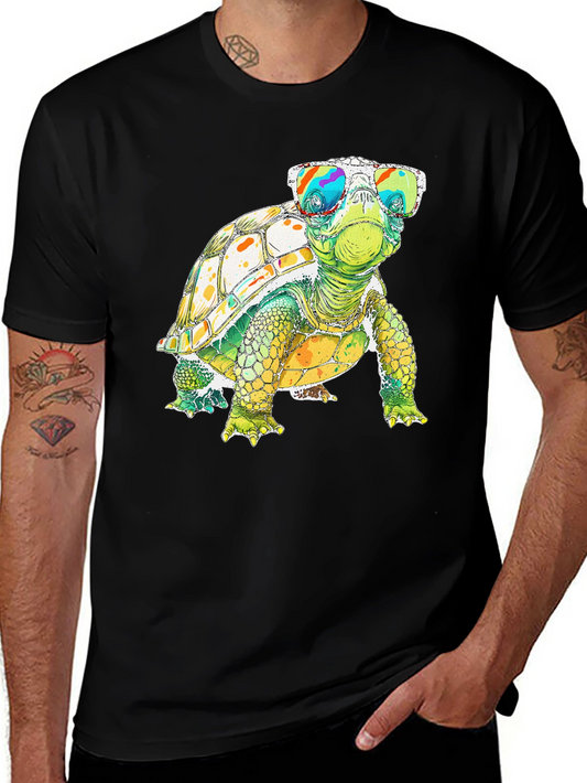 Cool Turtle Graphic Tee - Quirky Animal Shirt
